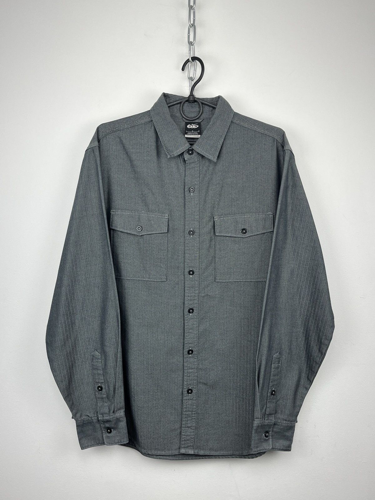 Nike × Vintage Nike 6.0 Vintage Grey Long Sleeve Button Down Shirt Size US L / EU 52-54 / 3 - 1 Thumbnail