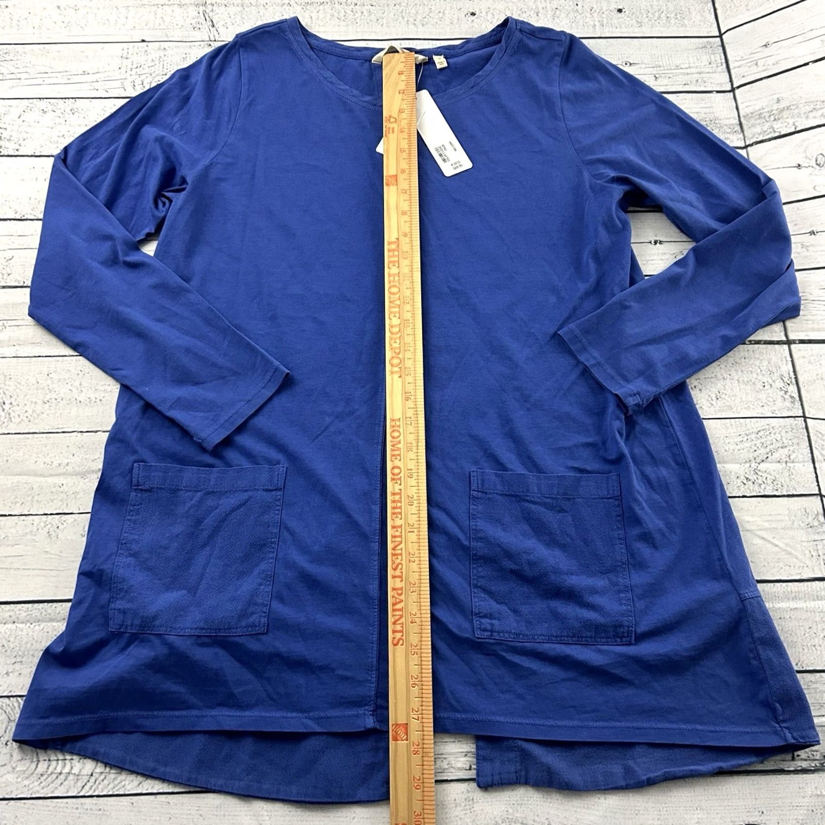 Soft Surroundings Soft Surroundings Shasta Tunic Top Blouse Long Sleeve Blue M Womens Size M / US 6-8 / IT 42-44 - 3 Thumbnail