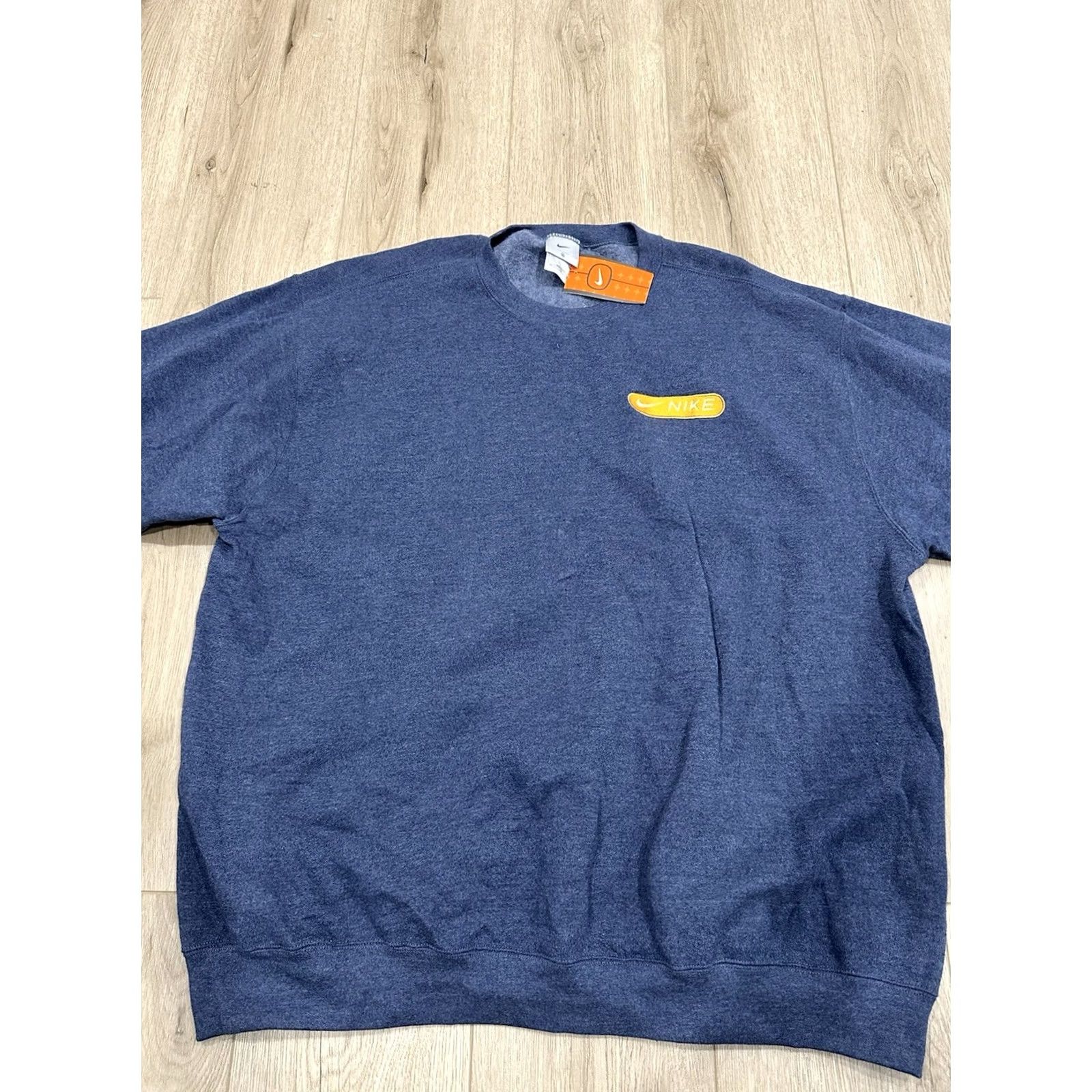 Nike VINTAGE Nike Crewneck Sweatshirt 2XL Navy Blue Long Sleeve Men’s 90s Made in USA Size US XXL / EU 58 / 5 - 3 Thumbnail