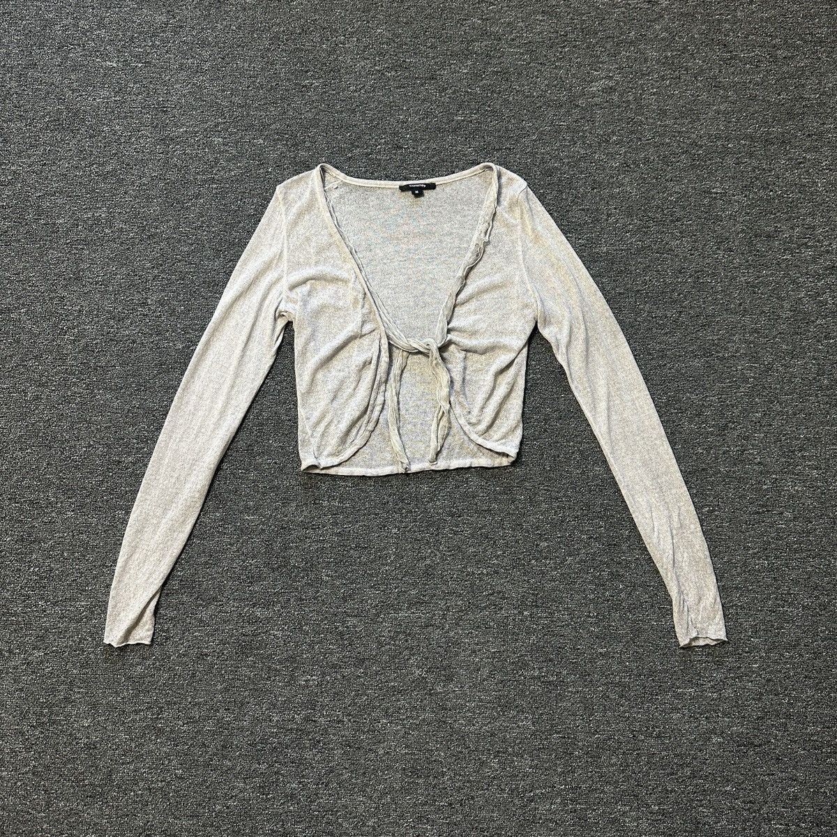 Japanese Brand Comma Gray Blouse Size S / US 4 / IT 40 - 1 Thumbnail
