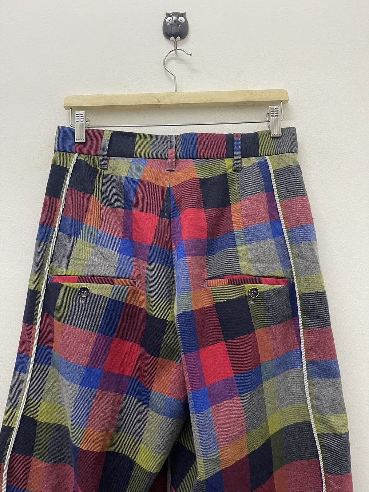 Issey Miyake Rare Vintage MERCIBEAUCOUP Issey Miyake Plaid Pant Size US 29 - 12 Thumbnail