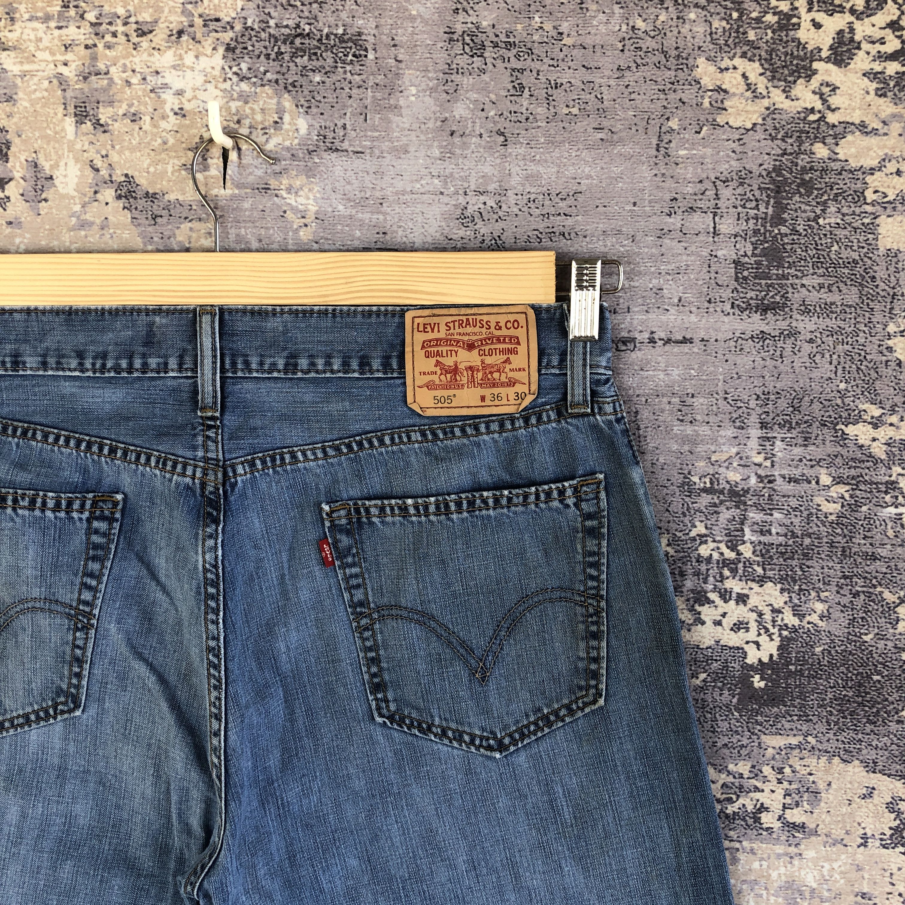 Levi's Vintage Dirty Levis Jeans Levi's 505 Faded Wash Denim Size US 36 / EU 52 - 5 Thumbnail