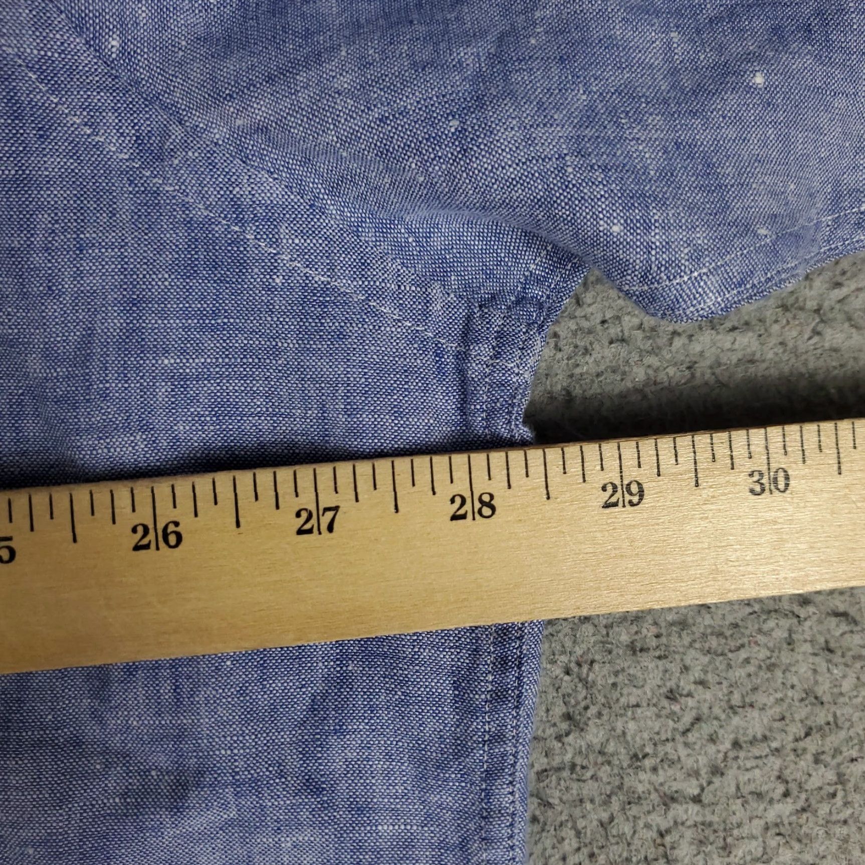 UNTUCKit UNTUCKit Shirt Mens 3XL Blue Linen Button-Up Long Sleeve Jacket? Size US XXL / EU 58 / 5 - 5 Thumbnail
