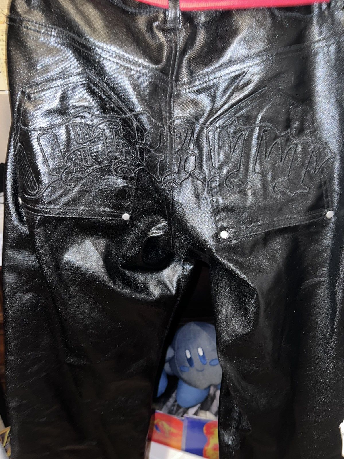 Designer × Osbbat Oil Wax Denim Pants | Osbatt | years of tears | BySlik Size US 32 / EU 48 - 4 Thumbnail