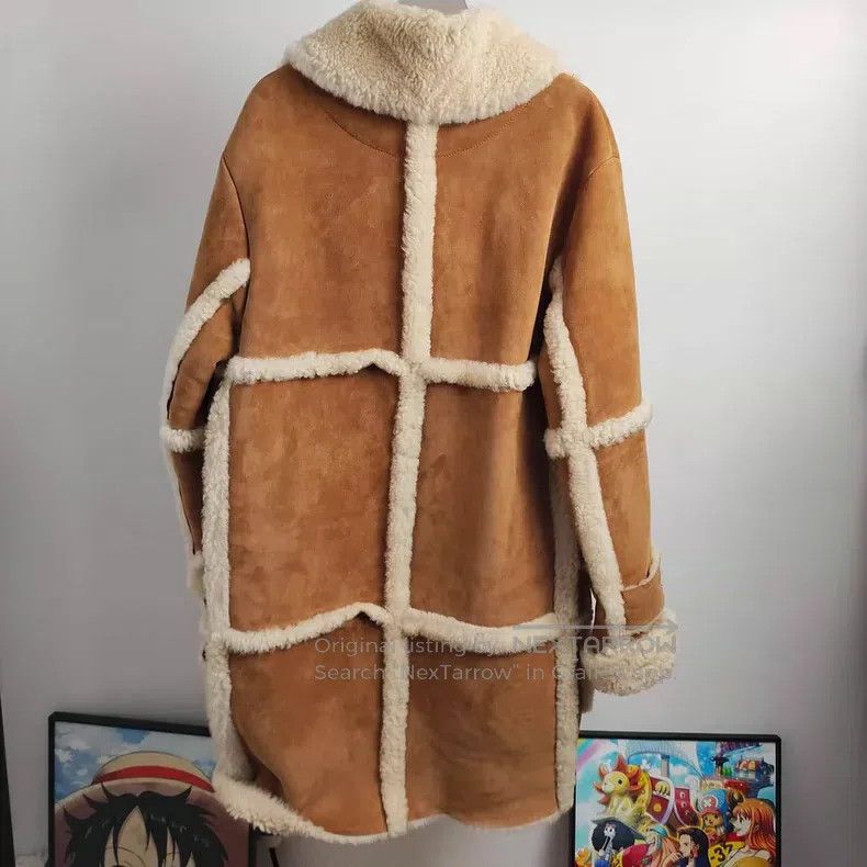 Loewe Loewe Khaki and Beige Reversible Faux Fur Jacket Size M / US 6-8 / IT 42-44 - 2 Thumbnail