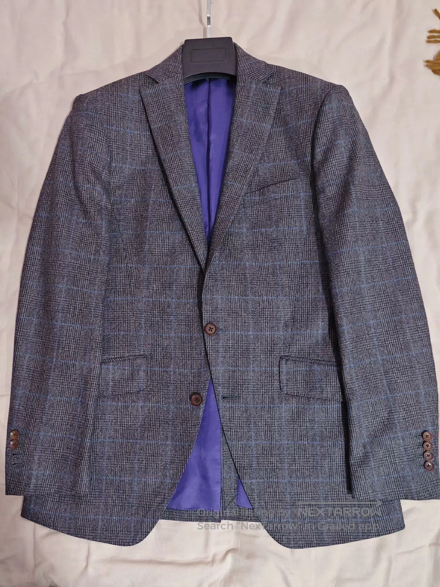 Japanese Brand Tailored Italian Wool Suit in Gray. Size US M / EU 48-50 / 2 - 1 Thumbnail