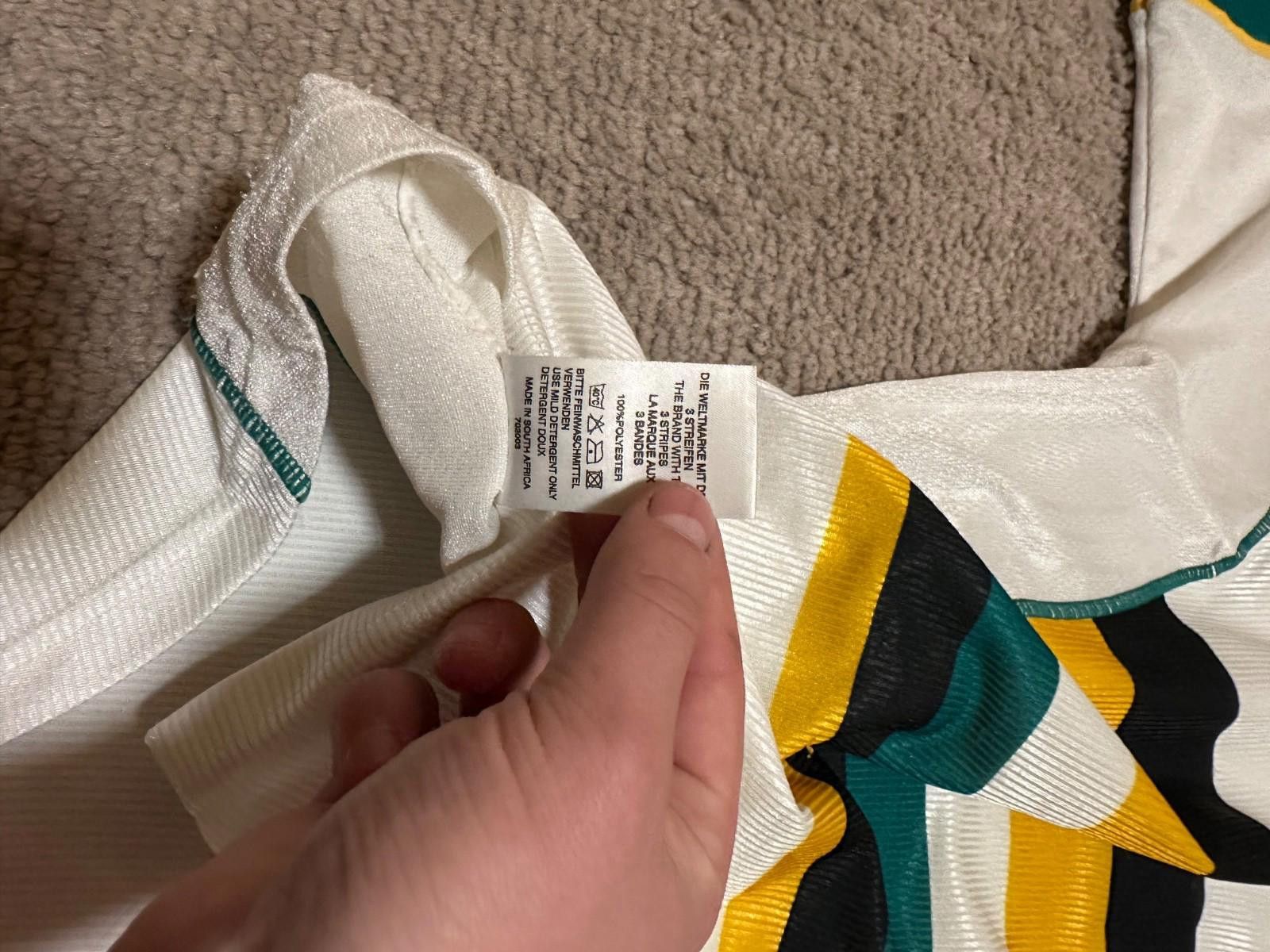 Adidas SOUTH AFRICA 1998/00 ADIDAS AWA FOOTBALL SOCCER SHIRT JERSEY Size US XL / EU 56 / 4 - 8 Thumbnail