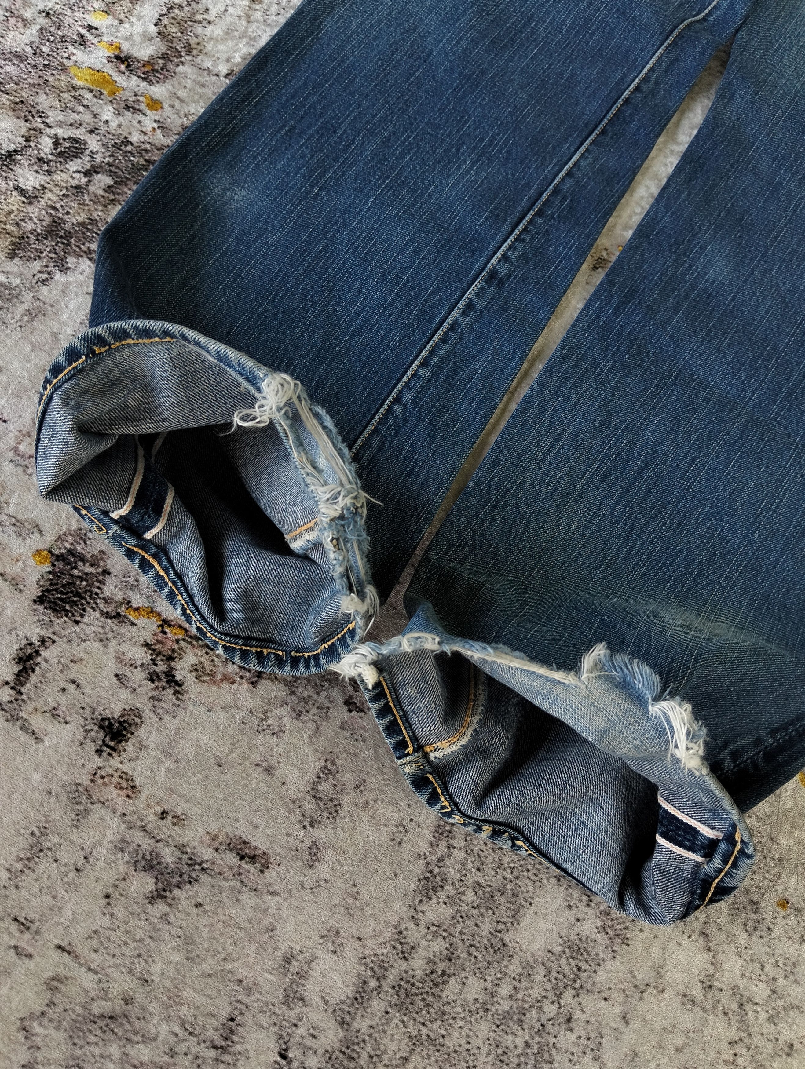 The Flat Head Vintage The Flat Head Button Fly Orange Line Selvedge Denim Size US 30 / EU 46 - 6 Thumbnail