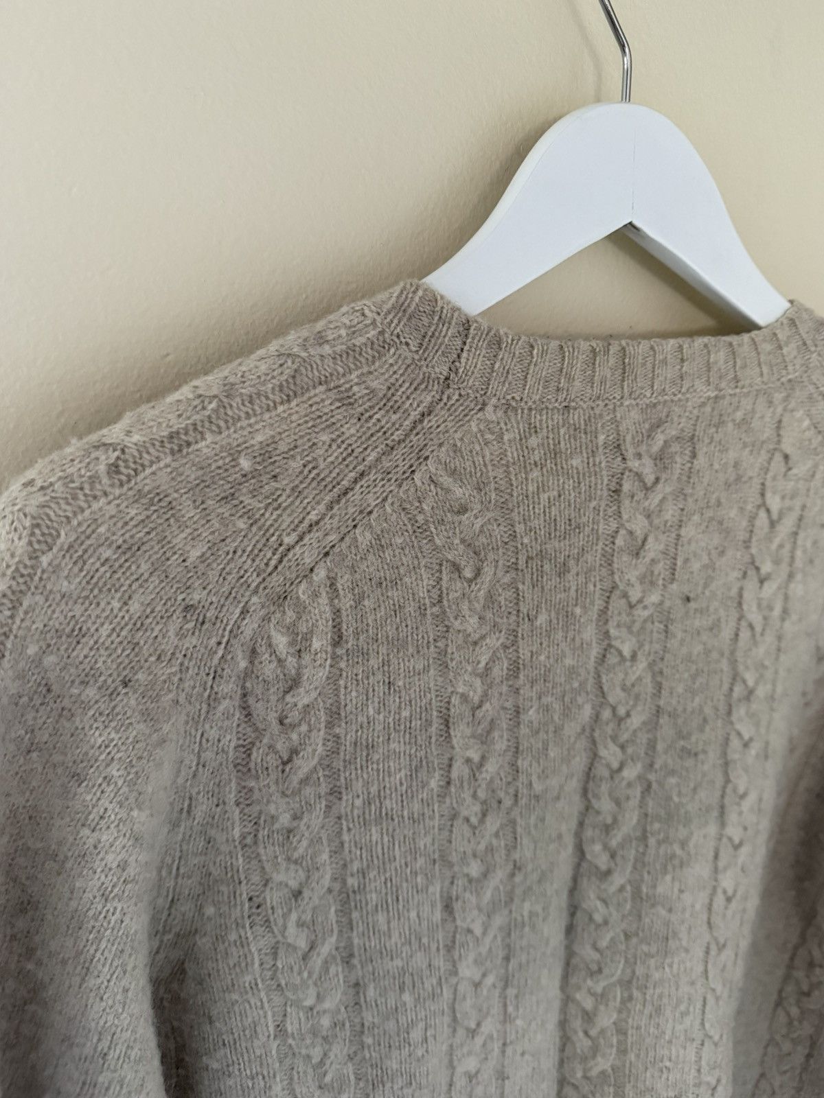 J.Crew Cable knit shaggy wool sweater Size US L / EU 52-54 / 3 - 3 Thumbnail