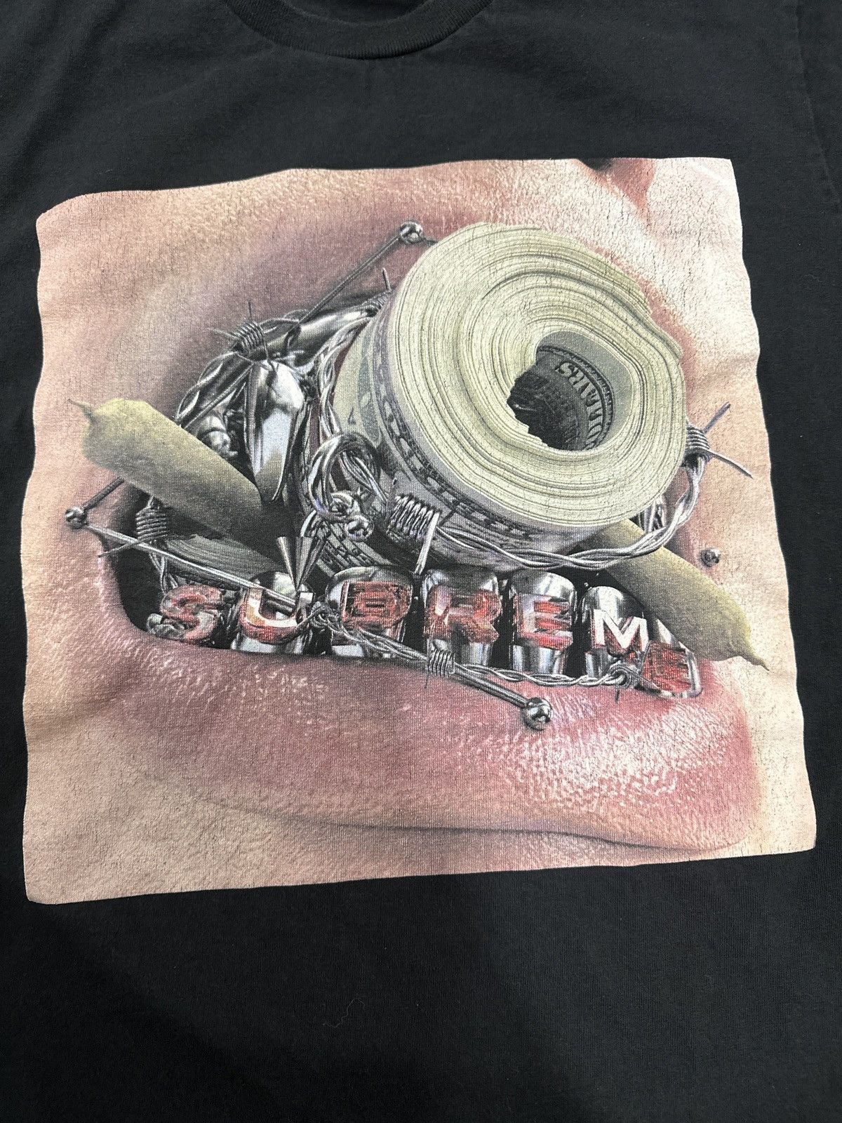 Supreme SUPREME BRACES TEE FW22 Size US S / EU 44-46 / 1 - 2 Thumbnail
