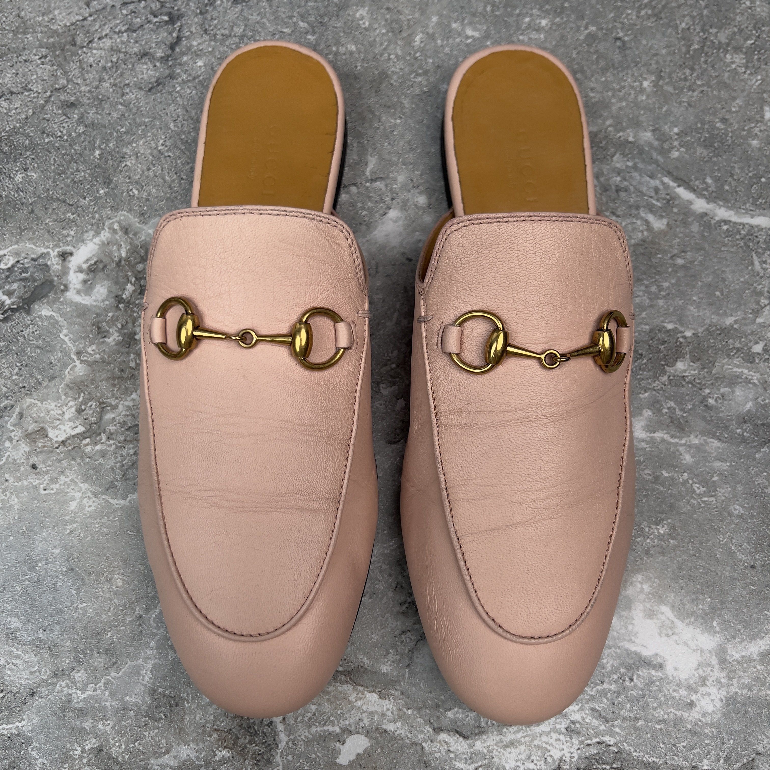 Gucci Princetown Horsebit Slipper Mule Leather Size US 7 / IT 37 - 2 Thumbnail