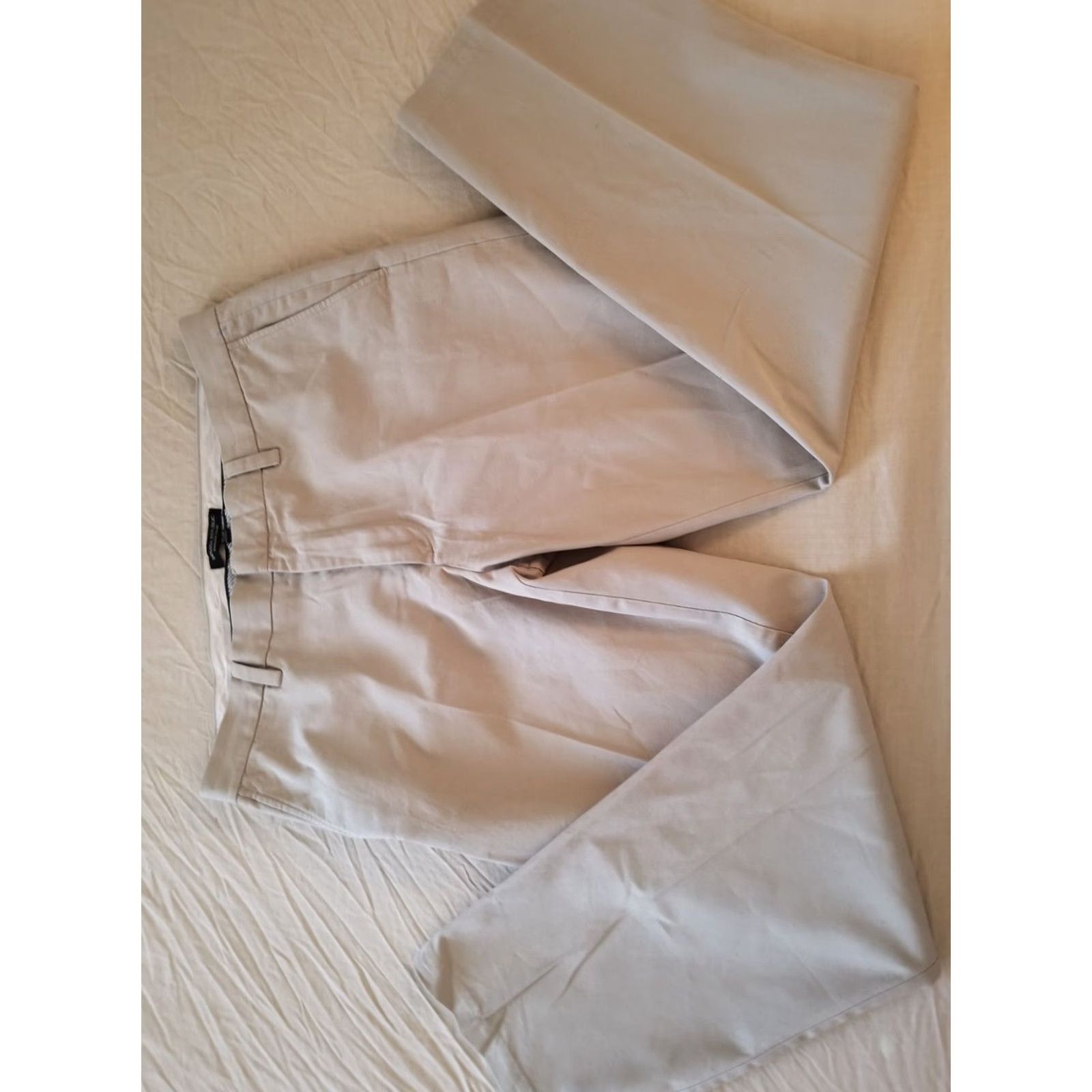 Banana Republic Banana Republic Pants Mens Dress Pants 35x32 Beige Cotton Regular 35 Inseam 32 Chino Trouser Slacks Size US 35 - 3 Thumbnail