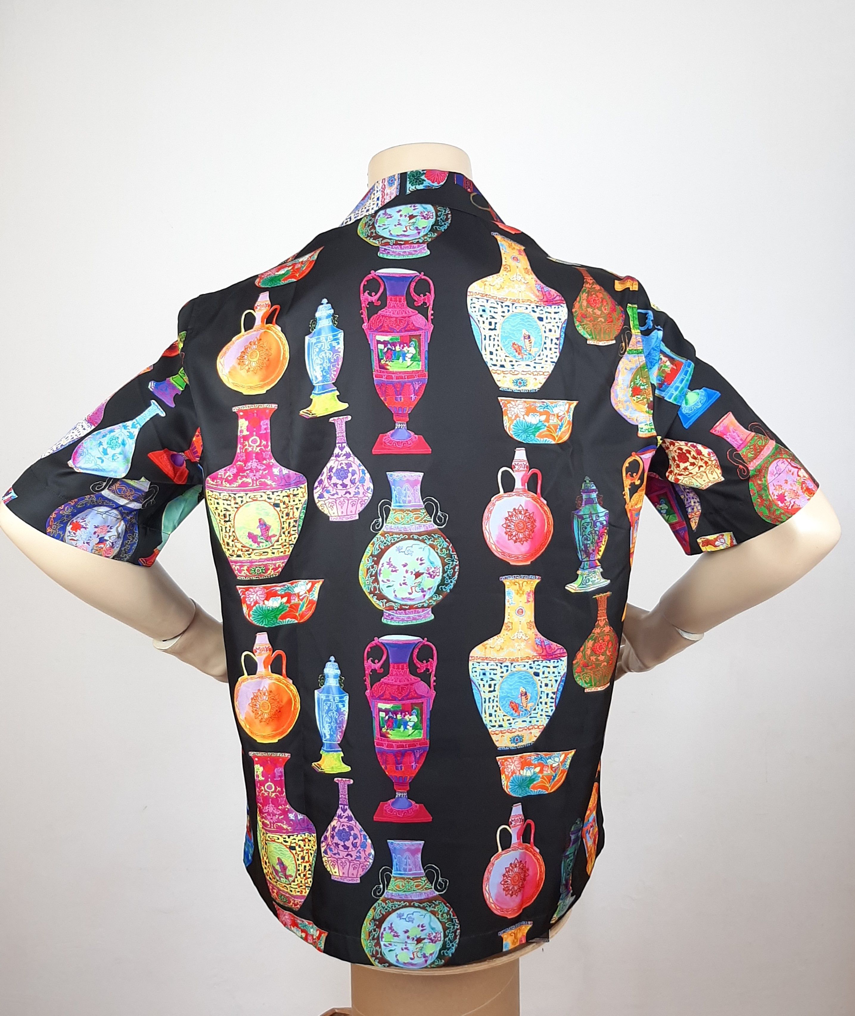 Versace Versace x Andy Dixon 7 Vessels Vacation Shirt Men's Size 39 Size US L / EU 52-54 / 3 - 5 Thumbnail