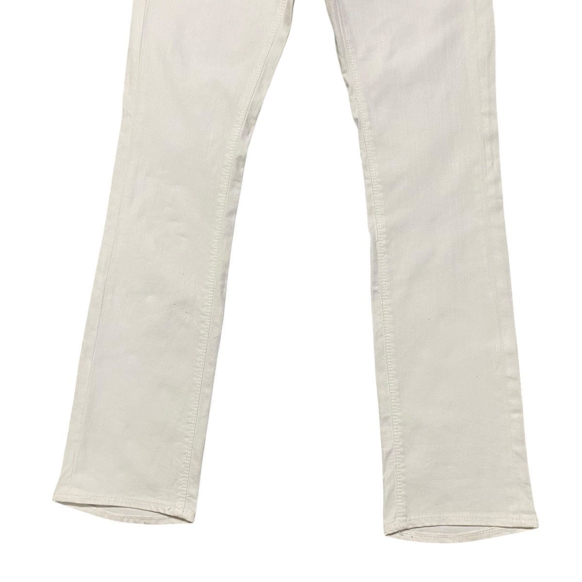 GOSTAR DE FUGA FUGA JAPAN White Denim Low Flare Jeans Size US 30 / EU 46 - 7 Thumbnail