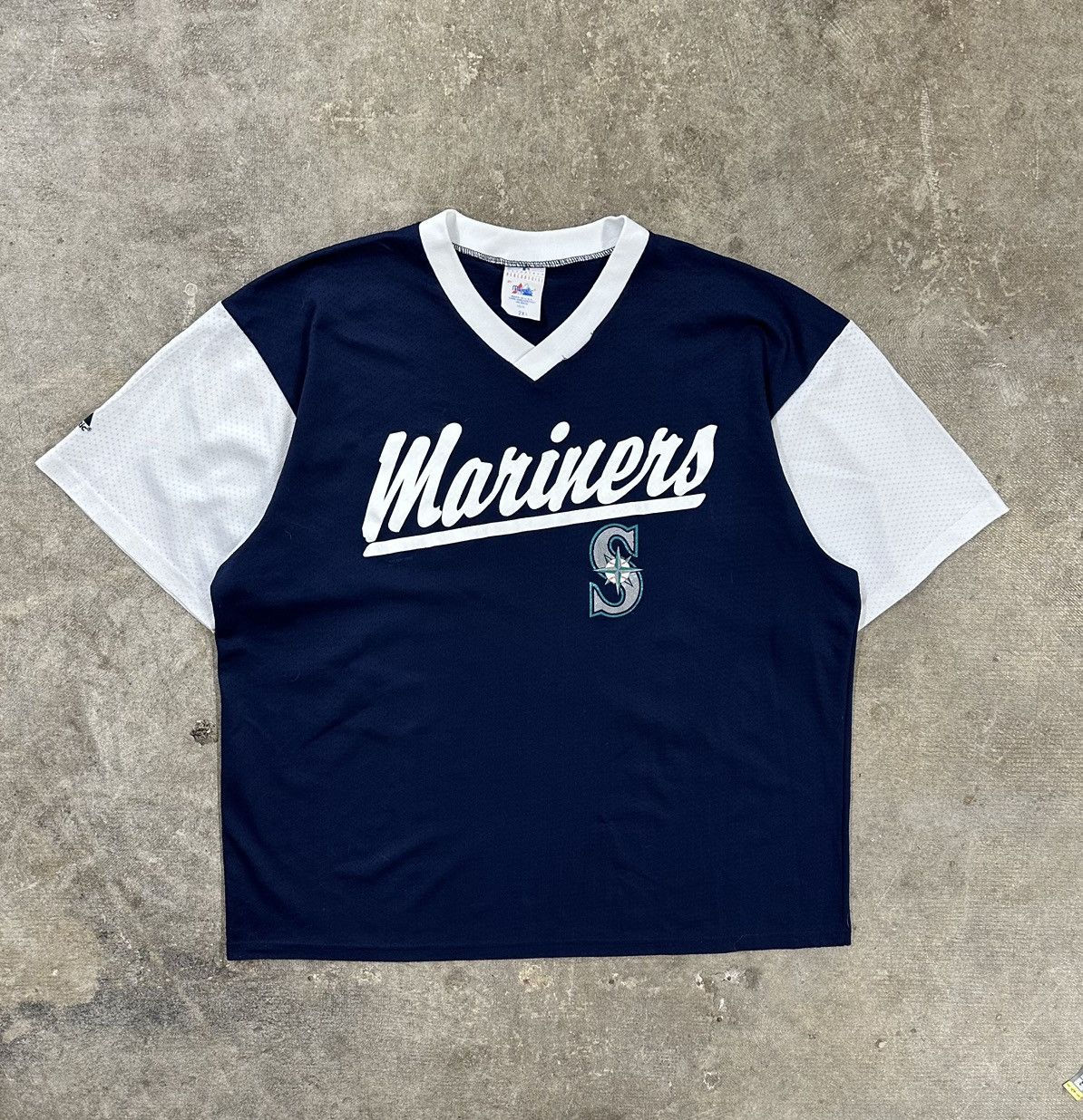 Majestic Vintage 90s Majestic Seattle Mariners MLB Baseball Jersey Size US XXL / EU 58 / 5 - 1 Thumbnail