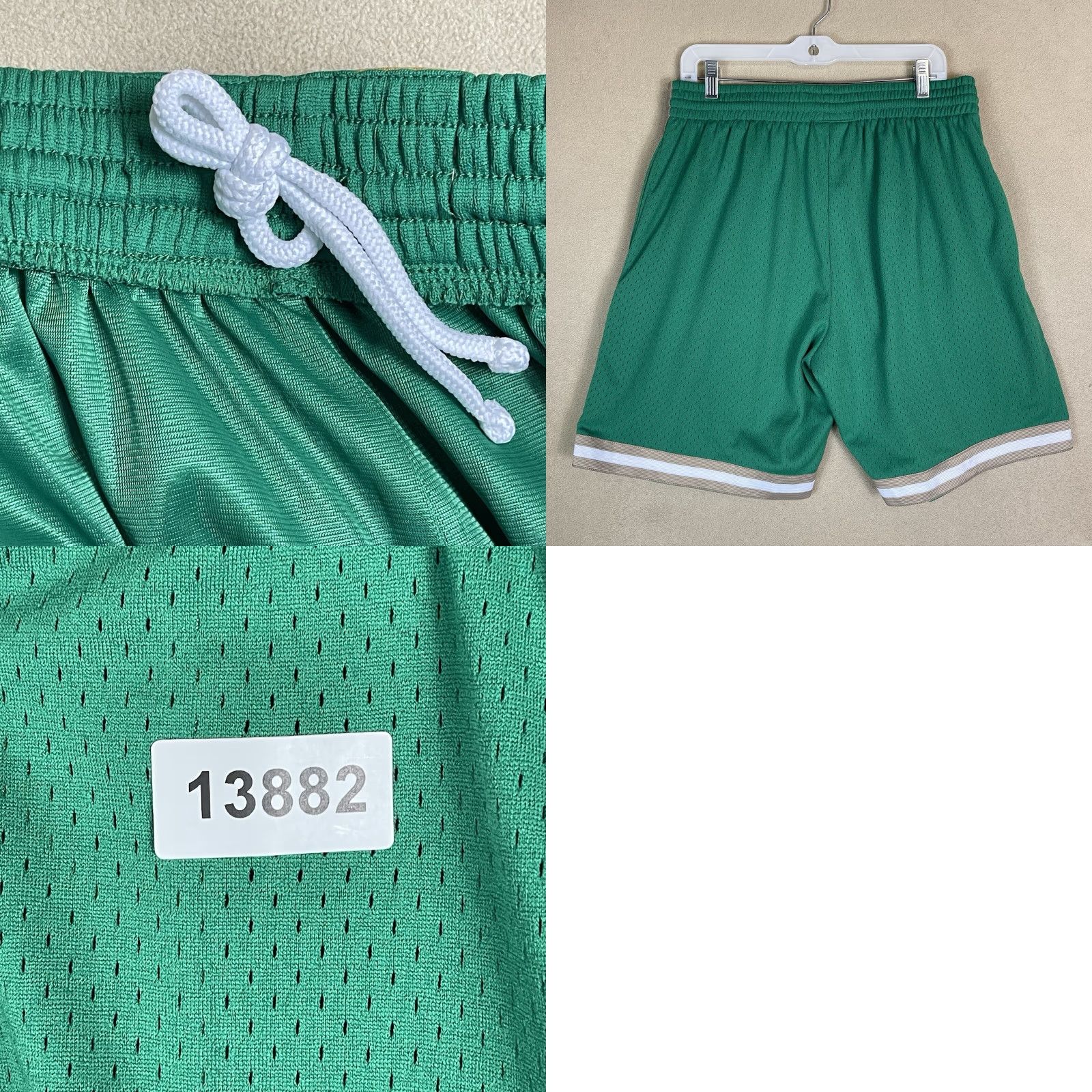 Mitchell & Ness Mitchell & Ness Shorts Mens L Green Swingman Hardwood Classics St Patricks Basketball Activewear Casual mens shorts Size US 33 - 9 Thumbnail