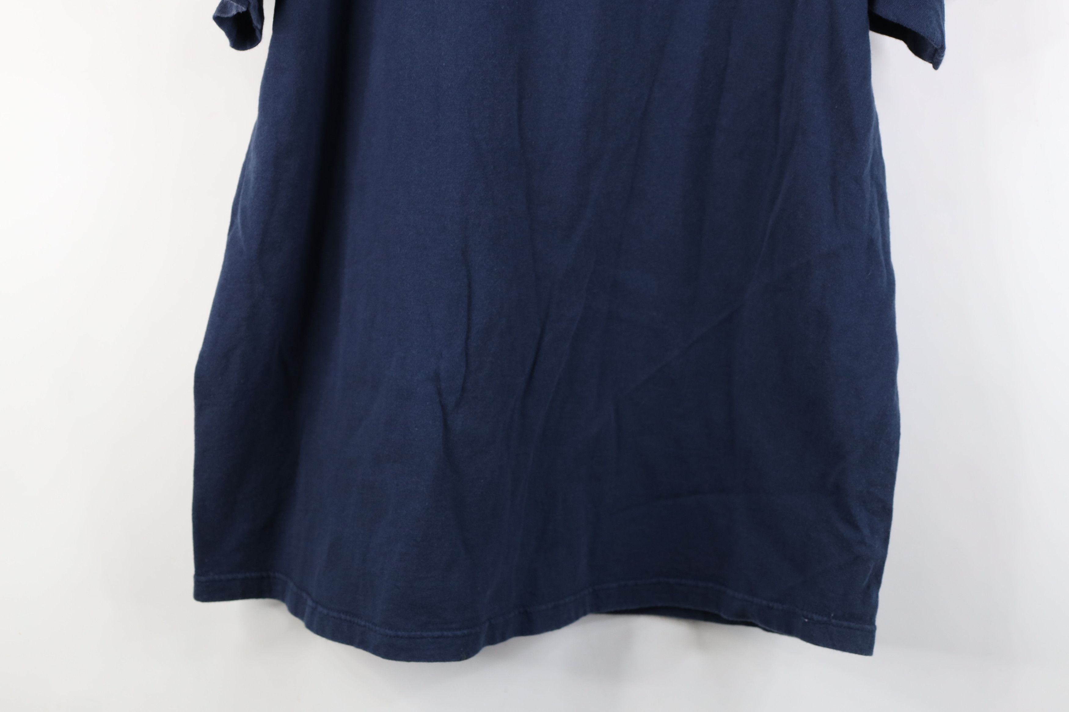 Vintage Vintage 90s Streetwear Head Metallic Dolphin T-Shirt Blue Size US XL / EU 56 / 4 - 13 Thumbnail