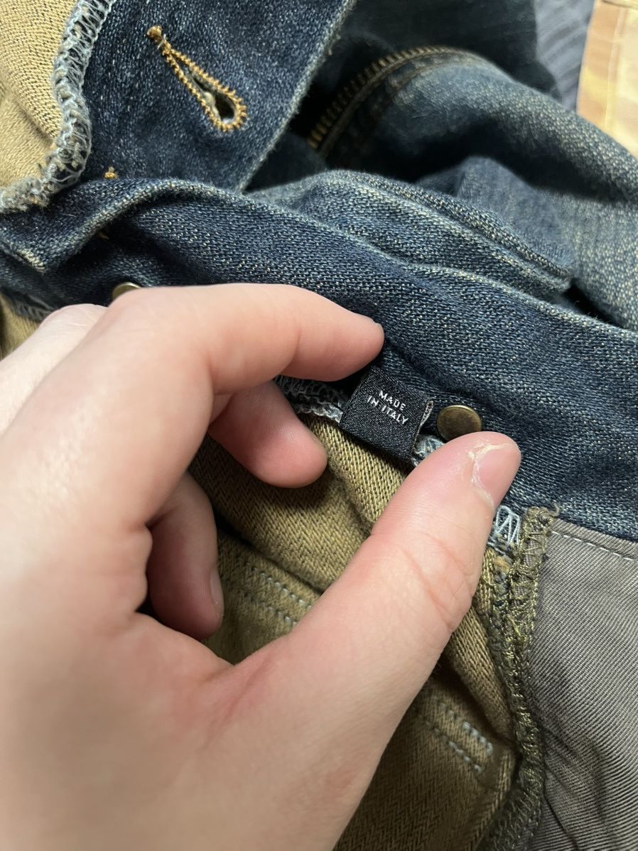 Dolce & Gabbana × Vintage Dolce Gabbana Double Waist Cargo Zip Denim Jeans Size US 34 / EU 50 - 13 Thumbnail