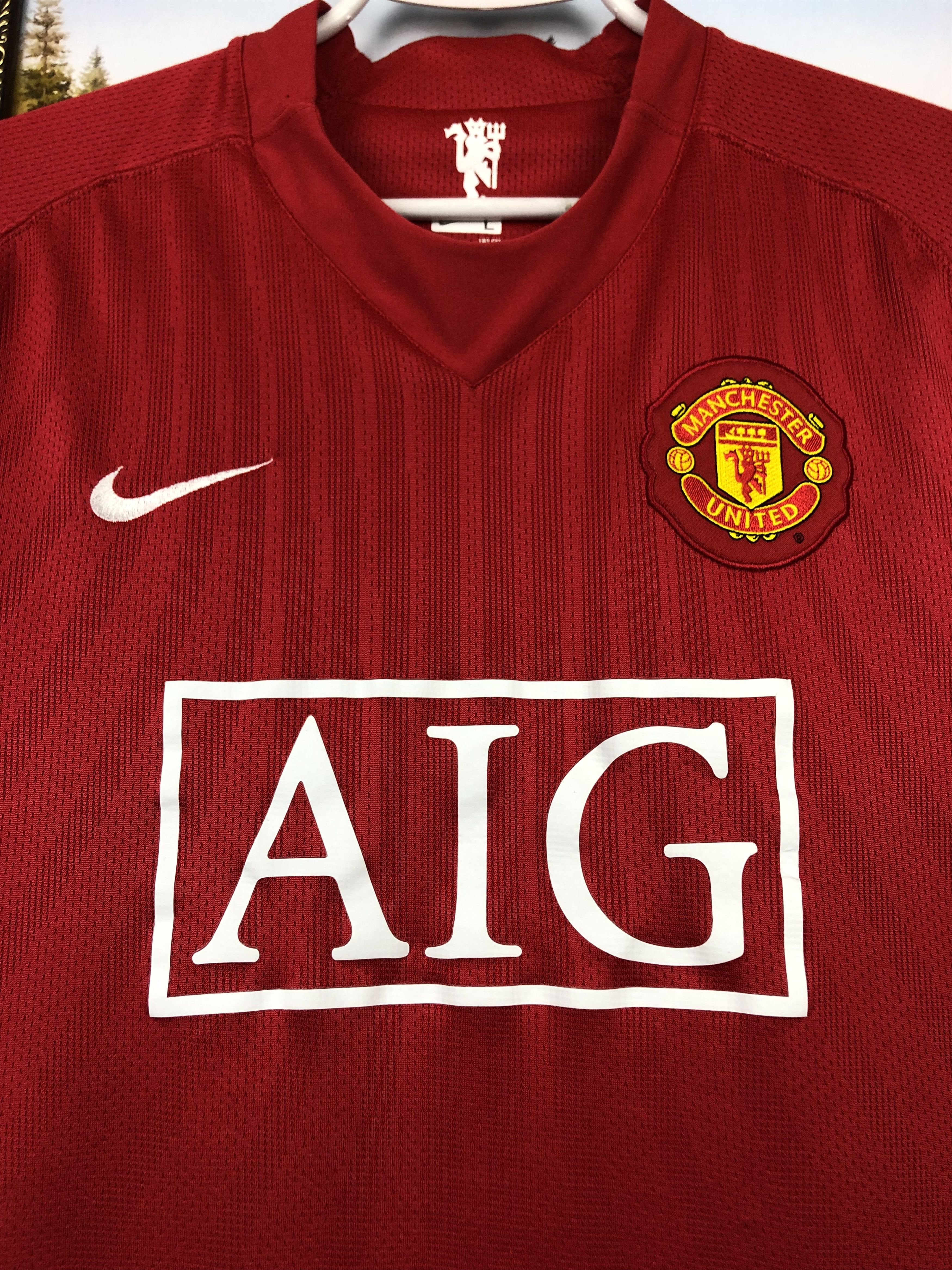 Nike Manchester United football shirt 2007 Soccer Nike Jersey Size US L / EU 52-54 / 3 - 3 Thumbnail
