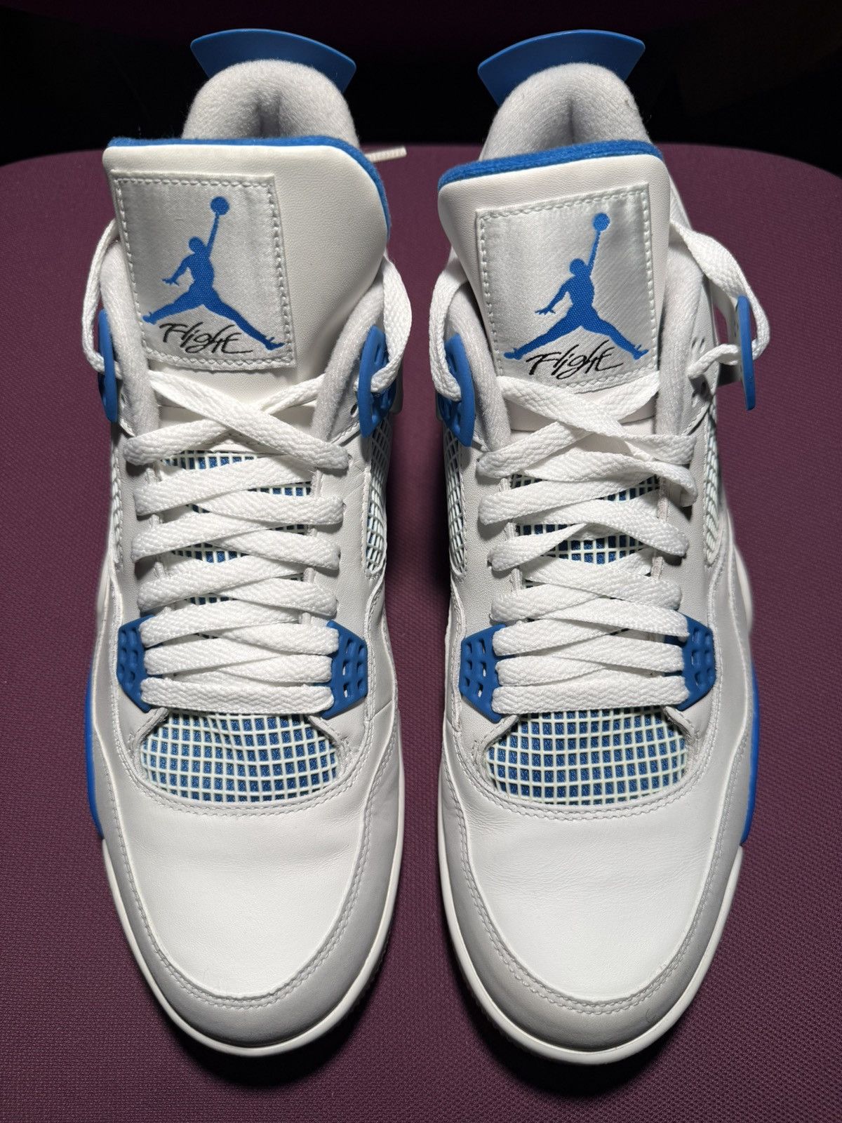 Nike Nike Air Jordan Brand 4 Retro Military Blue 2012 Size US 12 / EU 45 - 3 Thumbnail