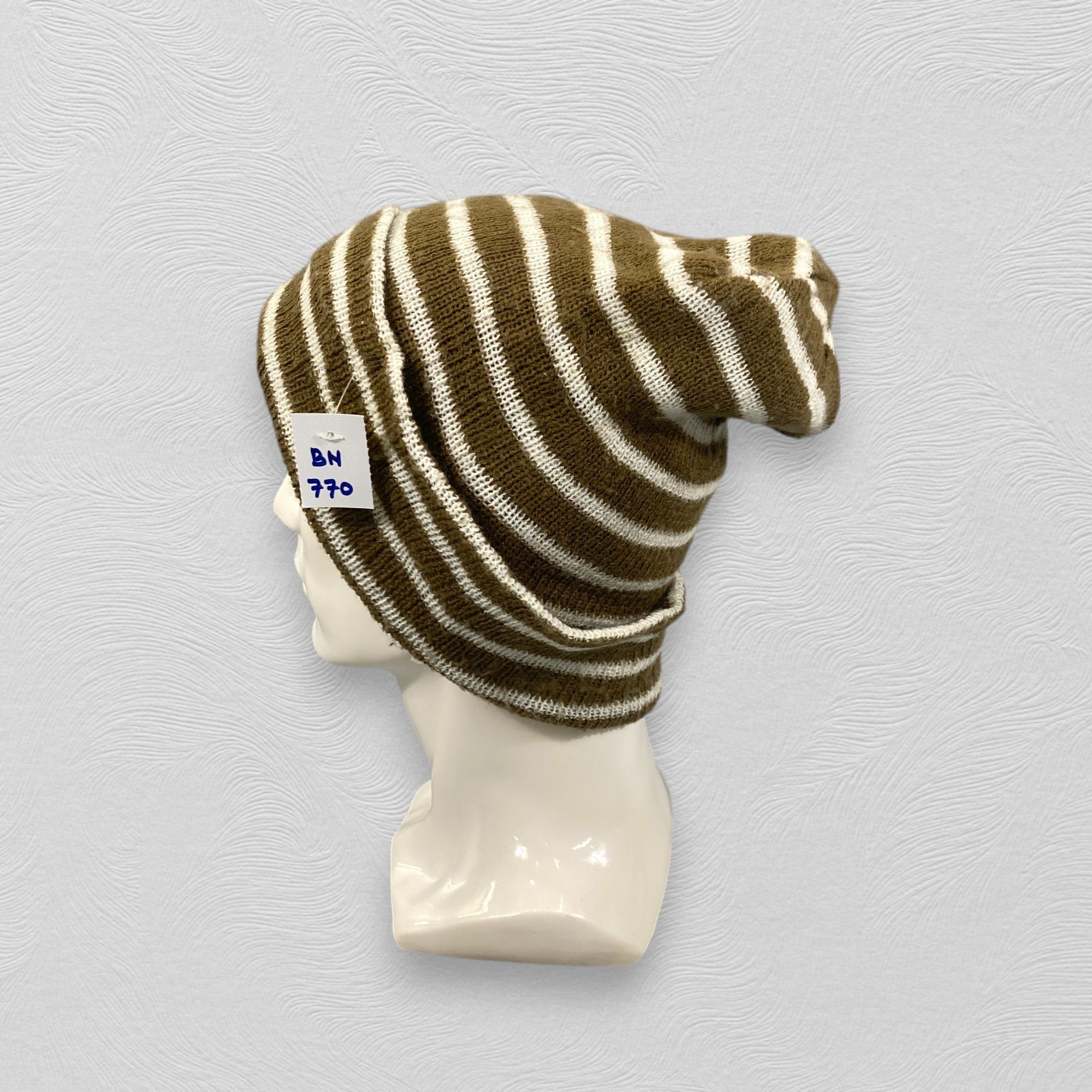 Japanese Brand Slouch Beanie Striped -BN770 Size ONE SIZE - 1 Thumbnail