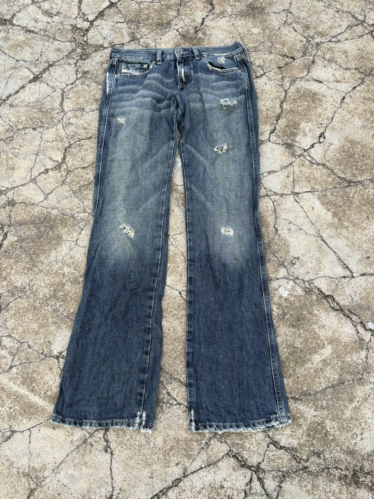 Diesel Vintage Diesel Jeans Flared Distressed Denim Pant Size US 32 / EU 48 - 1 Thumbnail