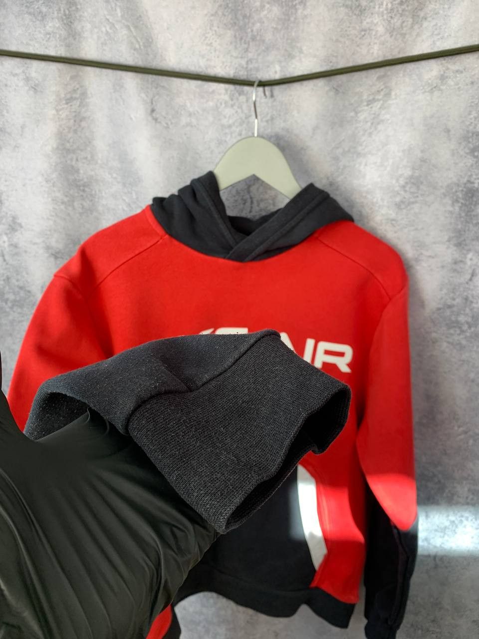 Nike Nike Nsw Air Fleece Hoodie Black/Red Size US M / EU 48-50 / 2 - 10 Thumbnail