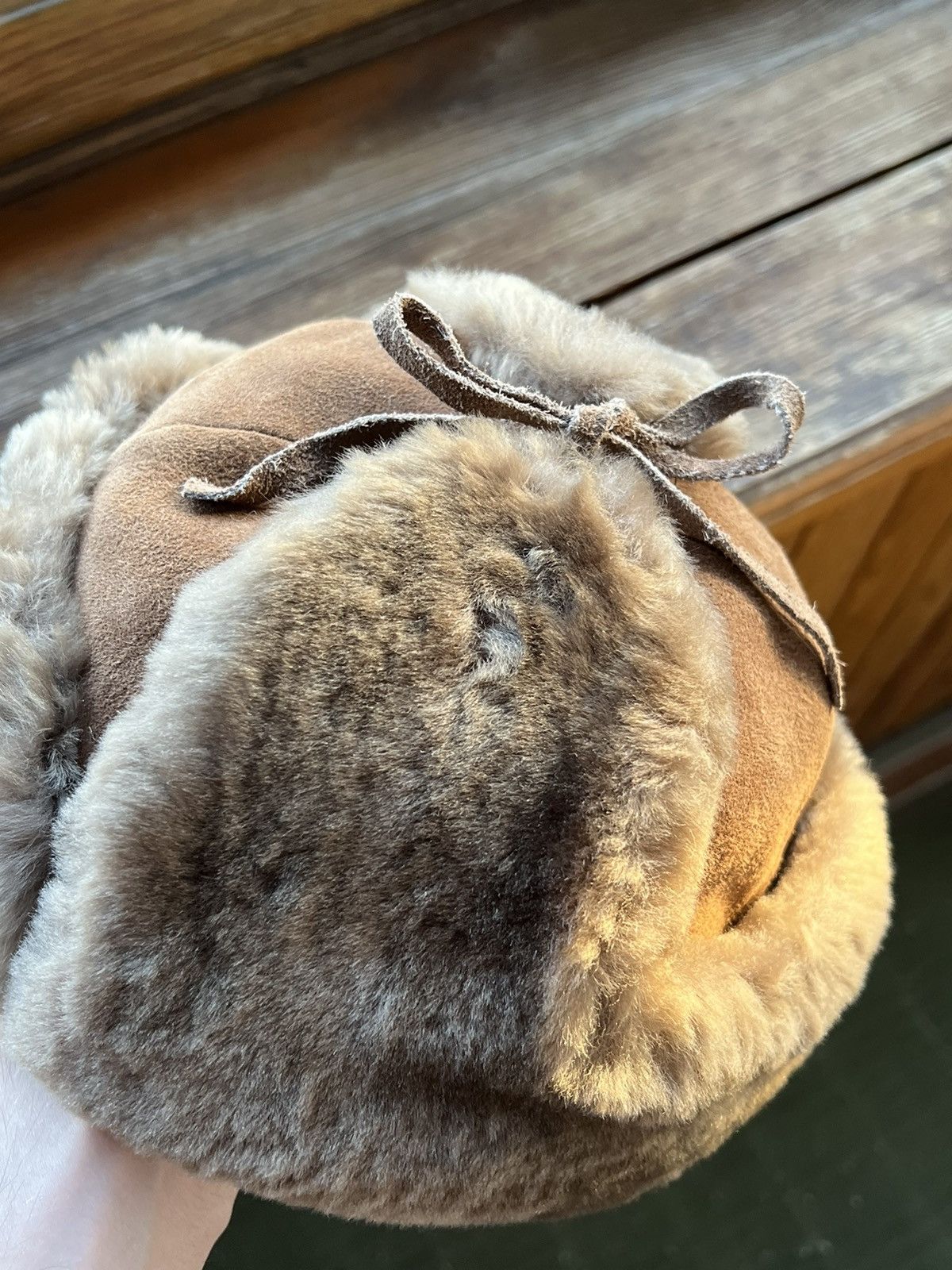 Leather Vintage Ushanka CRAMBES Y2K Leather Trapper Hat Rare Size ONE SIZE - 15 Thumbnail