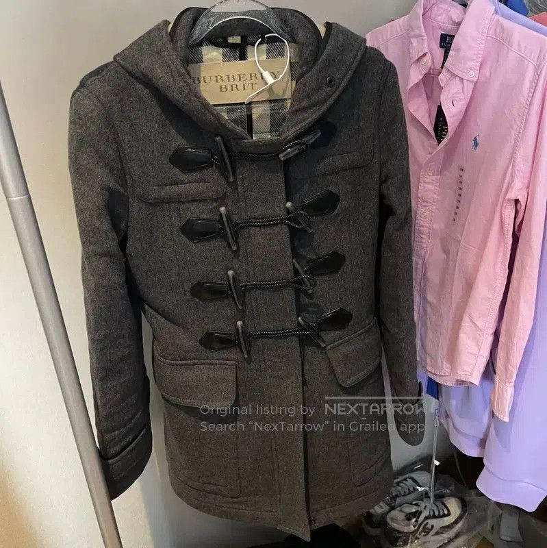 Burberry Burberry Black Wool Blend Women's Coat. Size L / US 10 / IT 46 - 1 Thumbnail