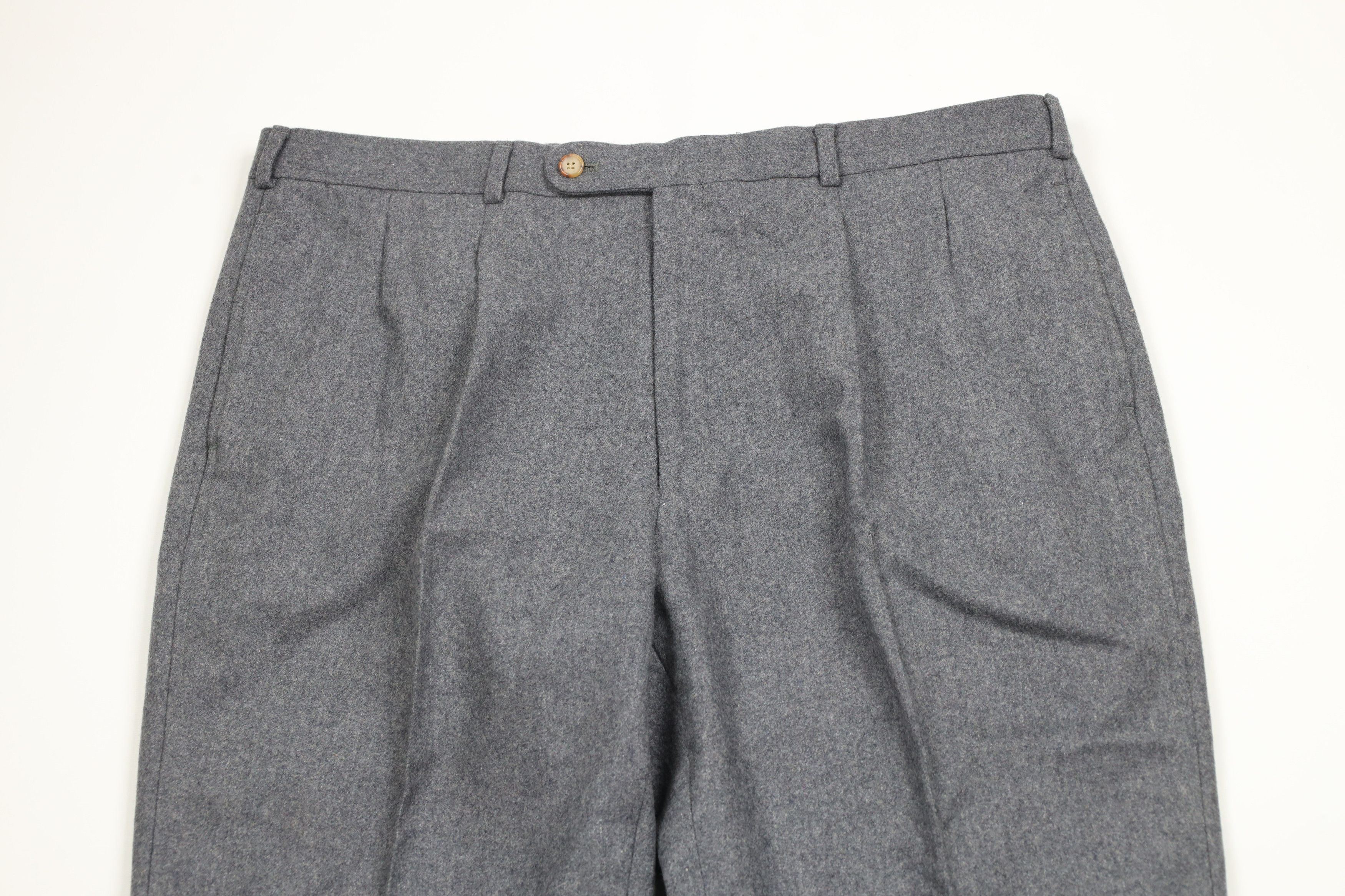 Vintage Vintage 70s Streetwear Heavyweight Wool Bell Bottoms Pants Size US 38 / EU 54 - 2 Thumbnail