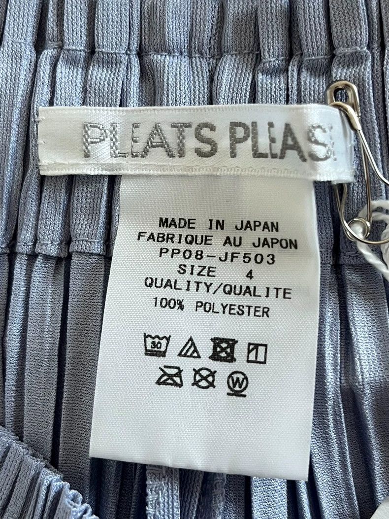 Issey Miyake Issey Miyake size:4 Blue-gray pleated trousers Size 22" - 3 Thumbnail