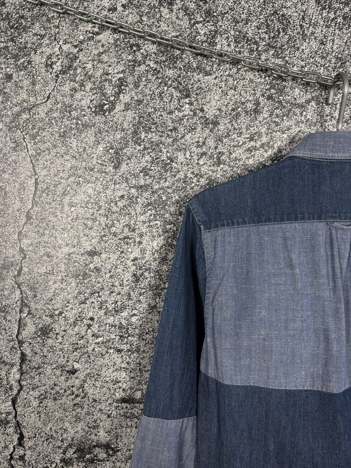 Edwin Edwin Patchwork Long Sleeve Denim Better Shirt Indigo Size S Size US S / EU 44-46 / 1 - 14 Thumbnail