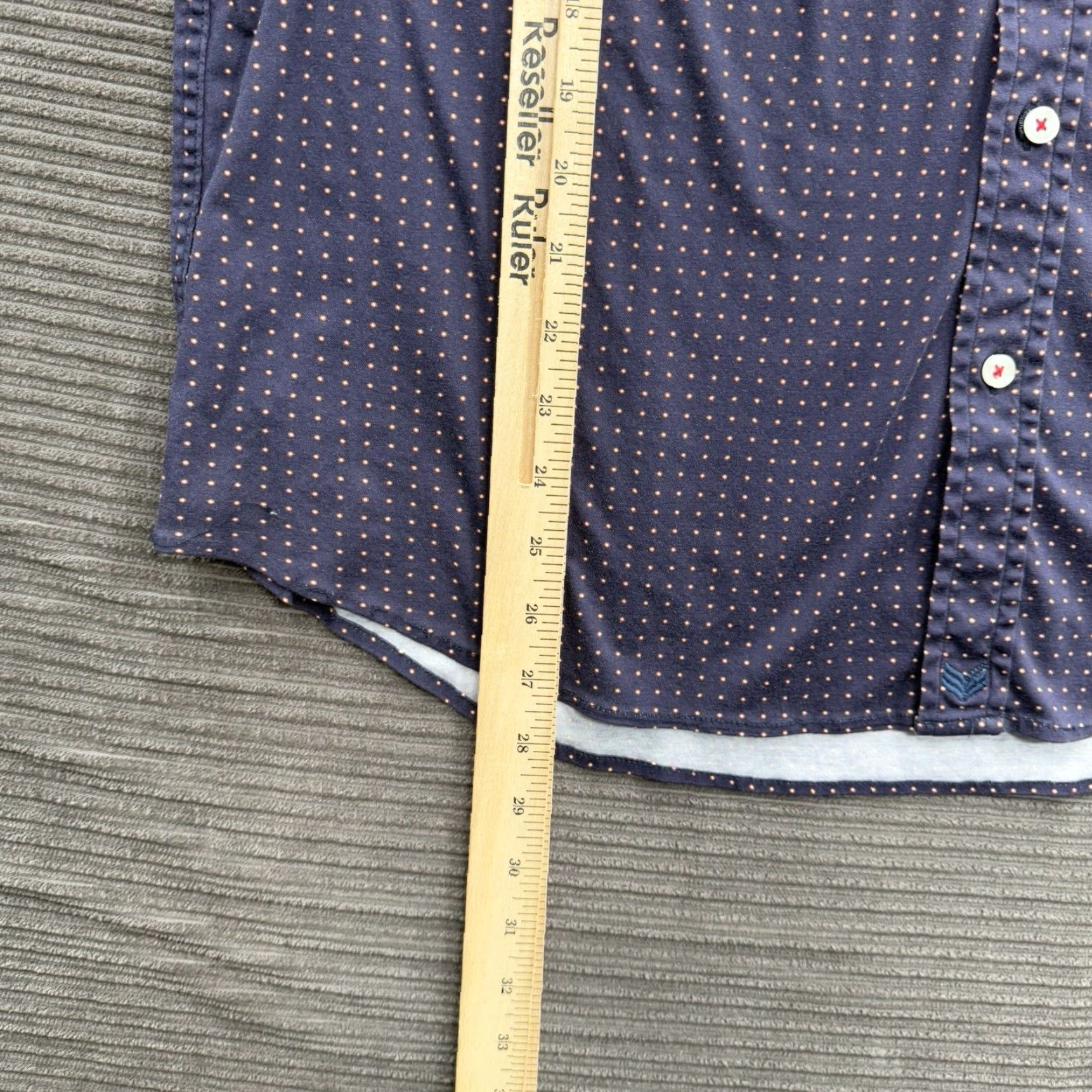 Buttero Butter Cloth Shirt Men XL Polka Dot Cotton Short Sleeve Button Up Preppy Size US XL / EU 56 / 4 - 5 Thumbnail