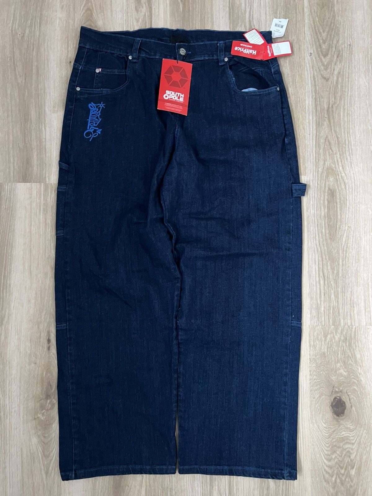 Southpole Blue navy hiphop souhtpole bboy jeans Size US 34 / EU 50 - 2 Thumbnail