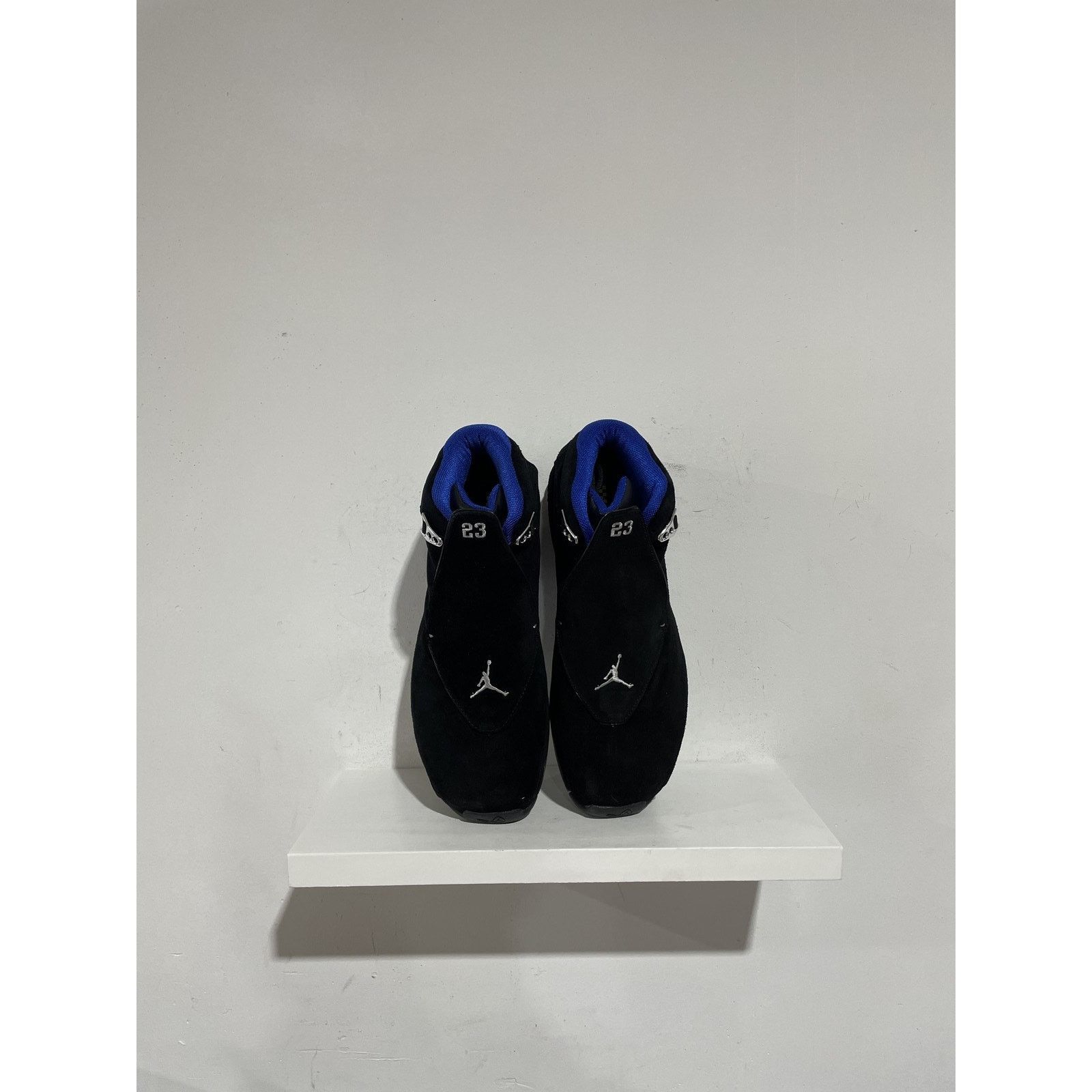 Jordan Brand NIKE JORDAN 18 OG BLACK SPORT ROYAL 2003 SIZE 12 PREOWNED Size US 12 / EU 45 - 3 Thumbnail