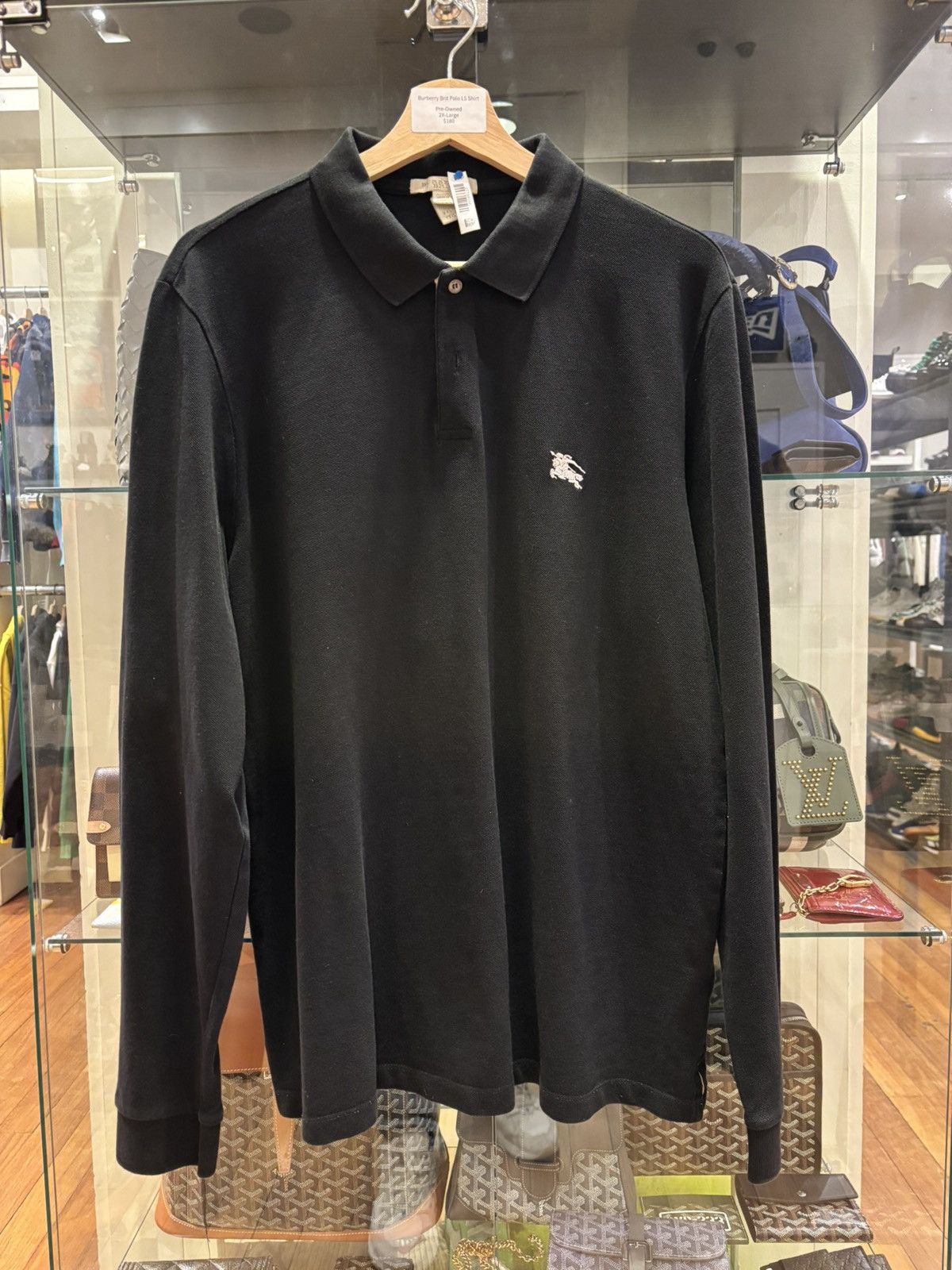 Burberry Burberry Longsleeve Polo Shirt Size US XXL / EU 58 / 5 - 1 Thumbnail