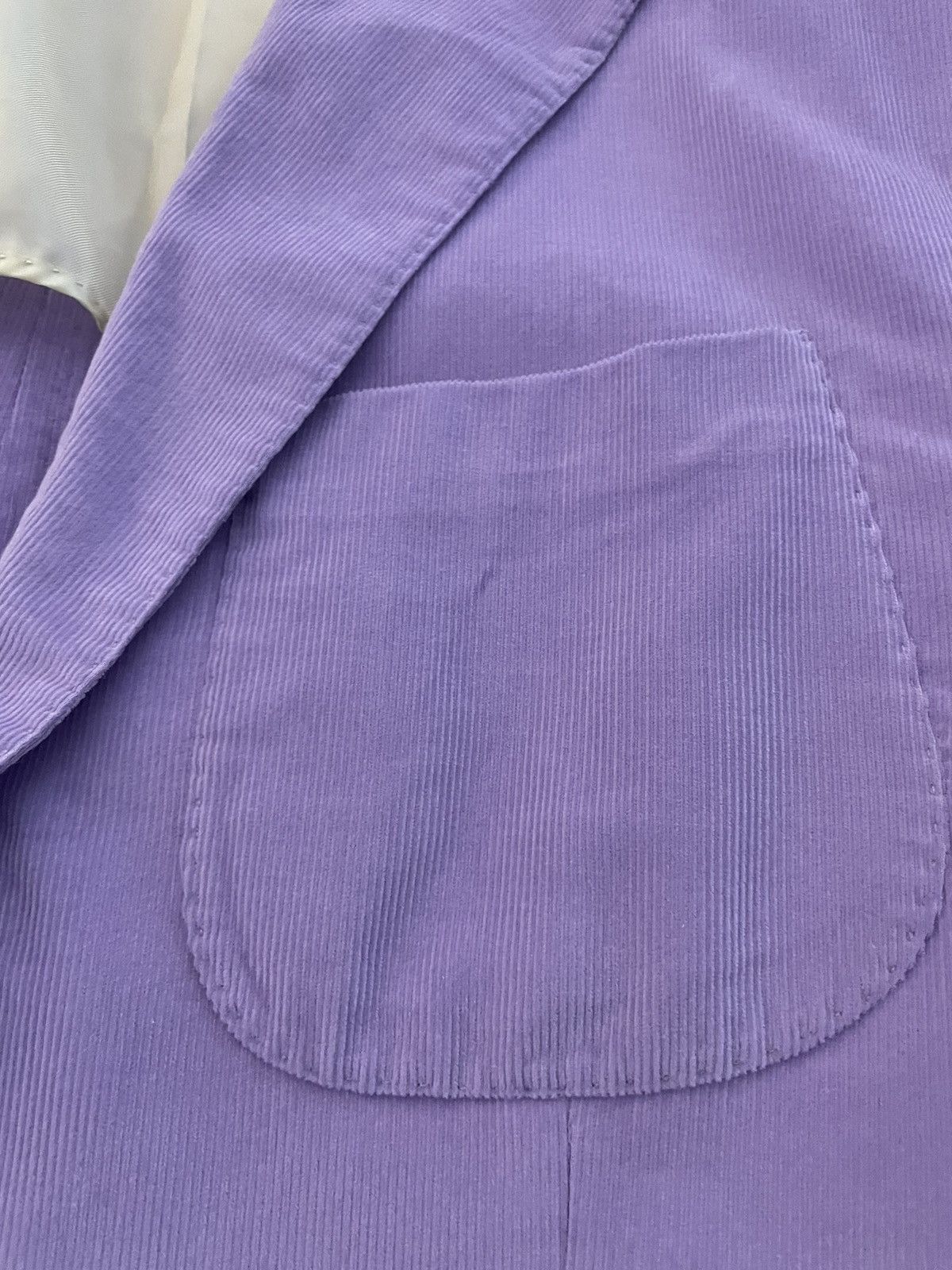 Polo Ralph Lauren × Vintage Fine Wale Corduroy Patch Pocket Jacket Size 44L - 4 Thumbnail