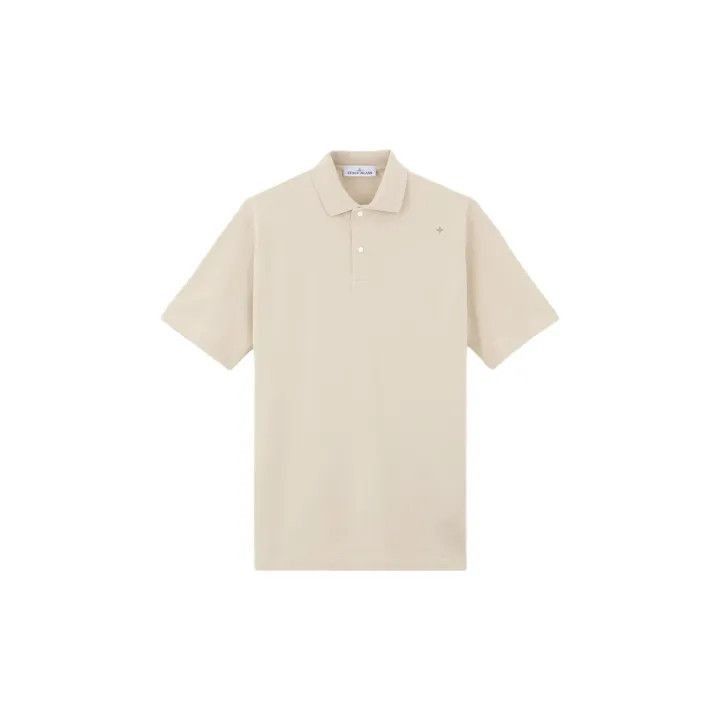 Stone Island Stone Island Beige Short Sleeve Polo Shirt -2506 Size US XL / EU 56 / 4 - 1 Thumbnail