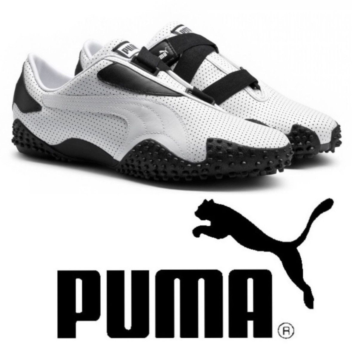 Puma × Vintage Puma Mostro Perforated Leather Sneaker Size US 7.5 / IT 37.5 - 9 Thumbnail