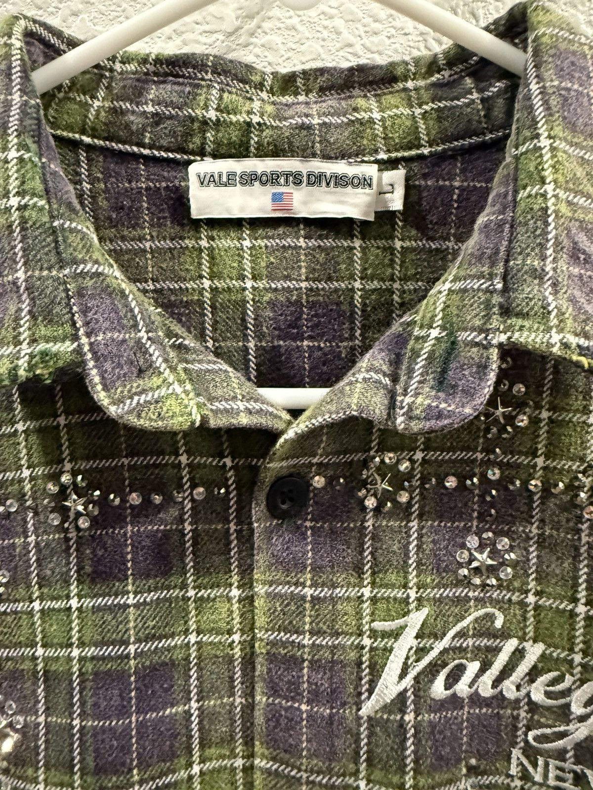 Vale Vale Diamond Studded Long Sleeve Button Up Size US L / EU 52-54 / 3 - 2 Thumbnail
