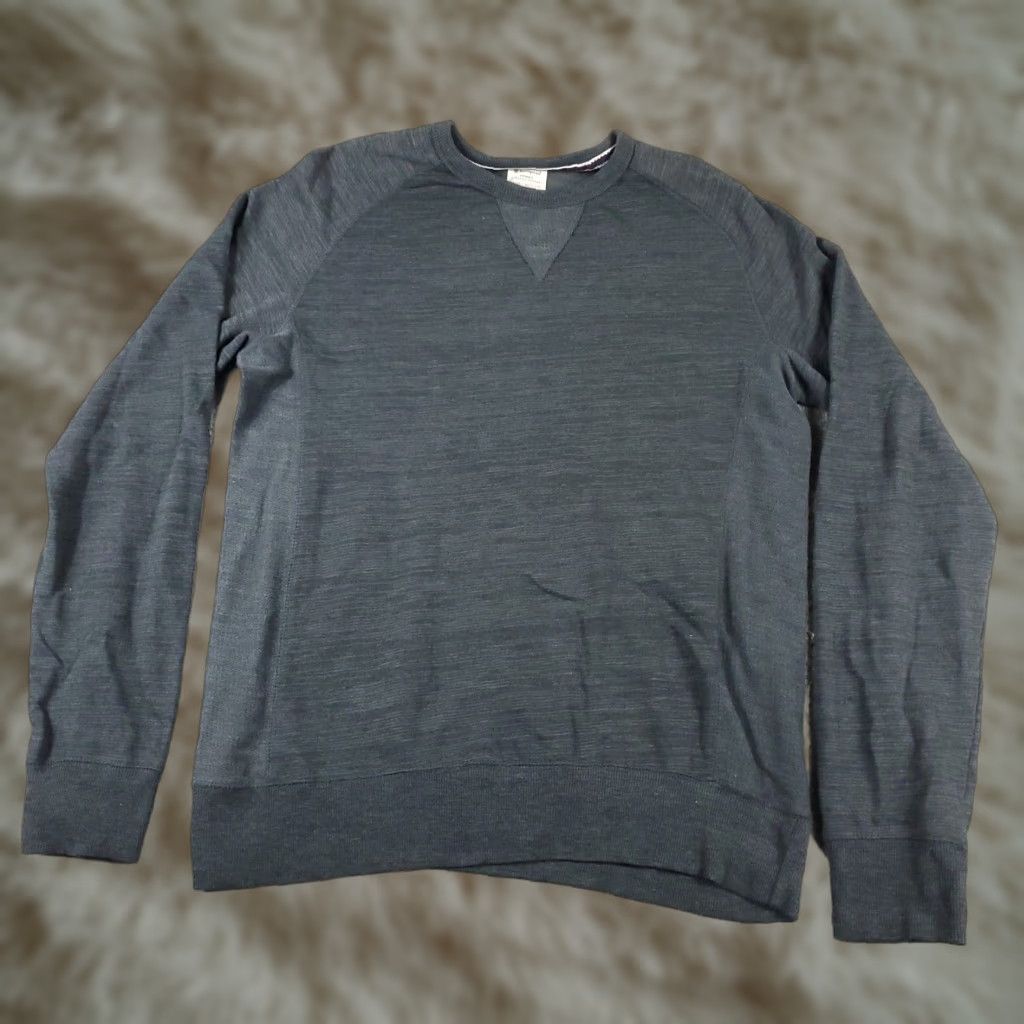 Champion VINTAGE Champion Men’s Medium Gray Pullover Sweatshirt Casual Knit Logo Zipper Mock Neck Fall Winter Size US M / EU 48-50 / 2 - 1 Thumbnail