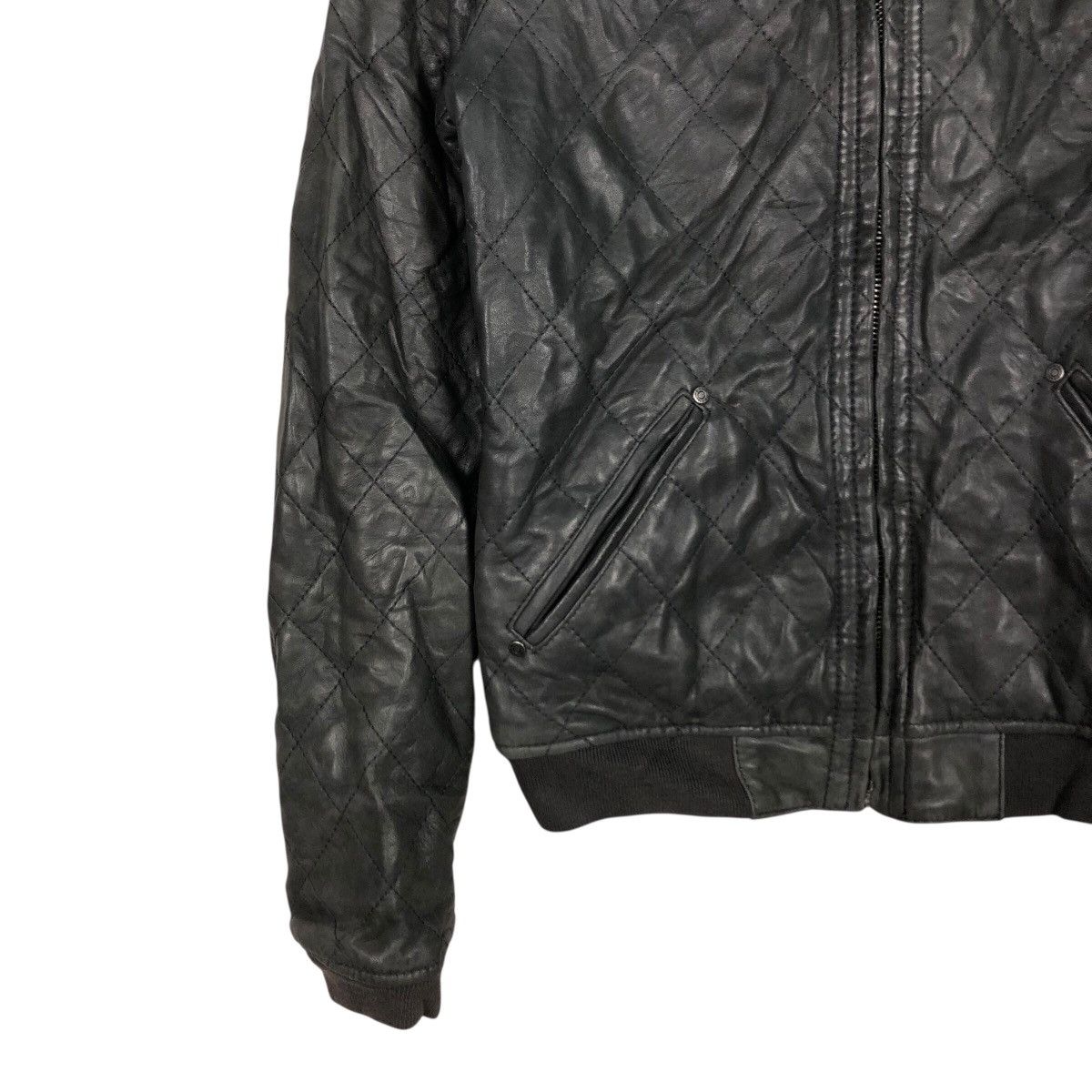 Diesel 📌Rich Black Biker Leather Jacket Diesel Bondage Design Size US XS / EU 42 / 0 - 5 Thumbnail