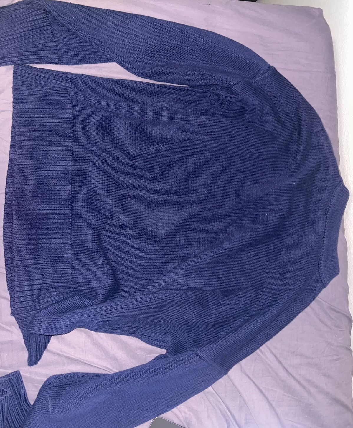 Other ami alexandre mattiussi Navy Crew Neck Knit Sweater Size US XL / EU 56 / 4 - 6 Thumbnail
