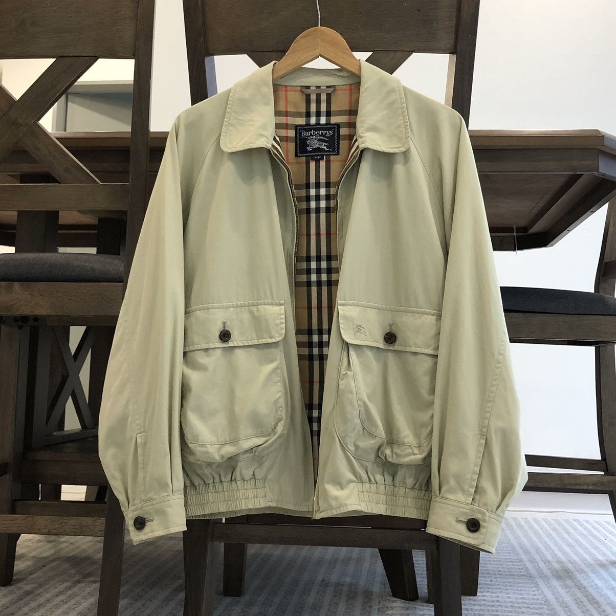 Burberry Vintage Burberrys Prorsum Lined Novacheck Bomber Jacket Size US L / EU 52-54 / 3 - 6 Thumbnail