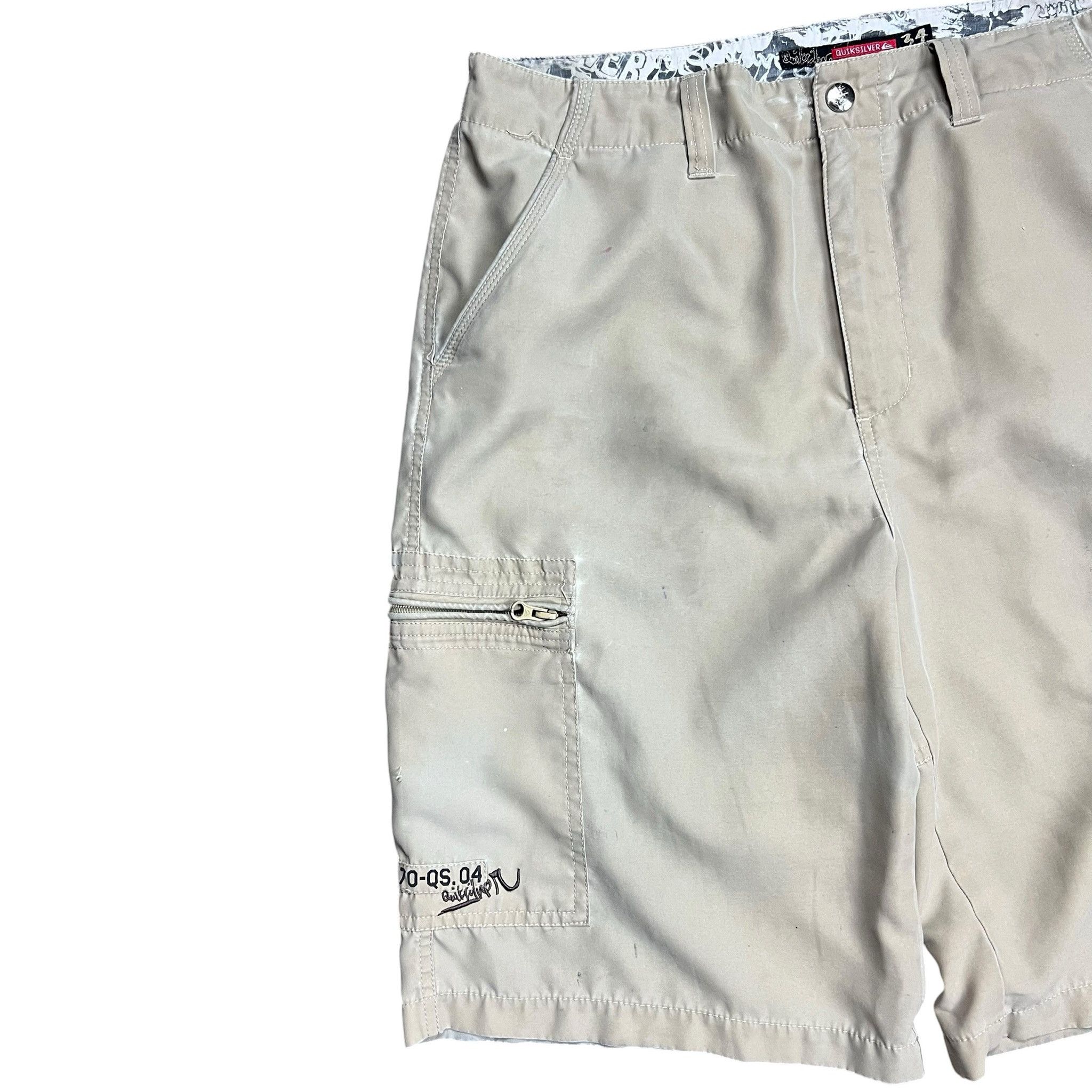 Quicksilver Vintage Y2K Quiksilver Cargo Surf Shorts - 34” Size US 34 / EU 50 - 2 Thumbnail