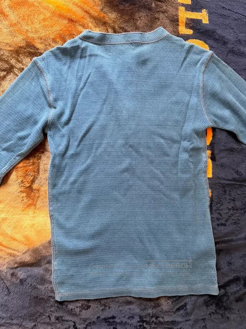 RRL Ralph Lauren RRL Ralph Lauren Indigo Heavy Wash Classic Henley Shirt Size US XS / EU 42 / 0 - 2 Thumbnail