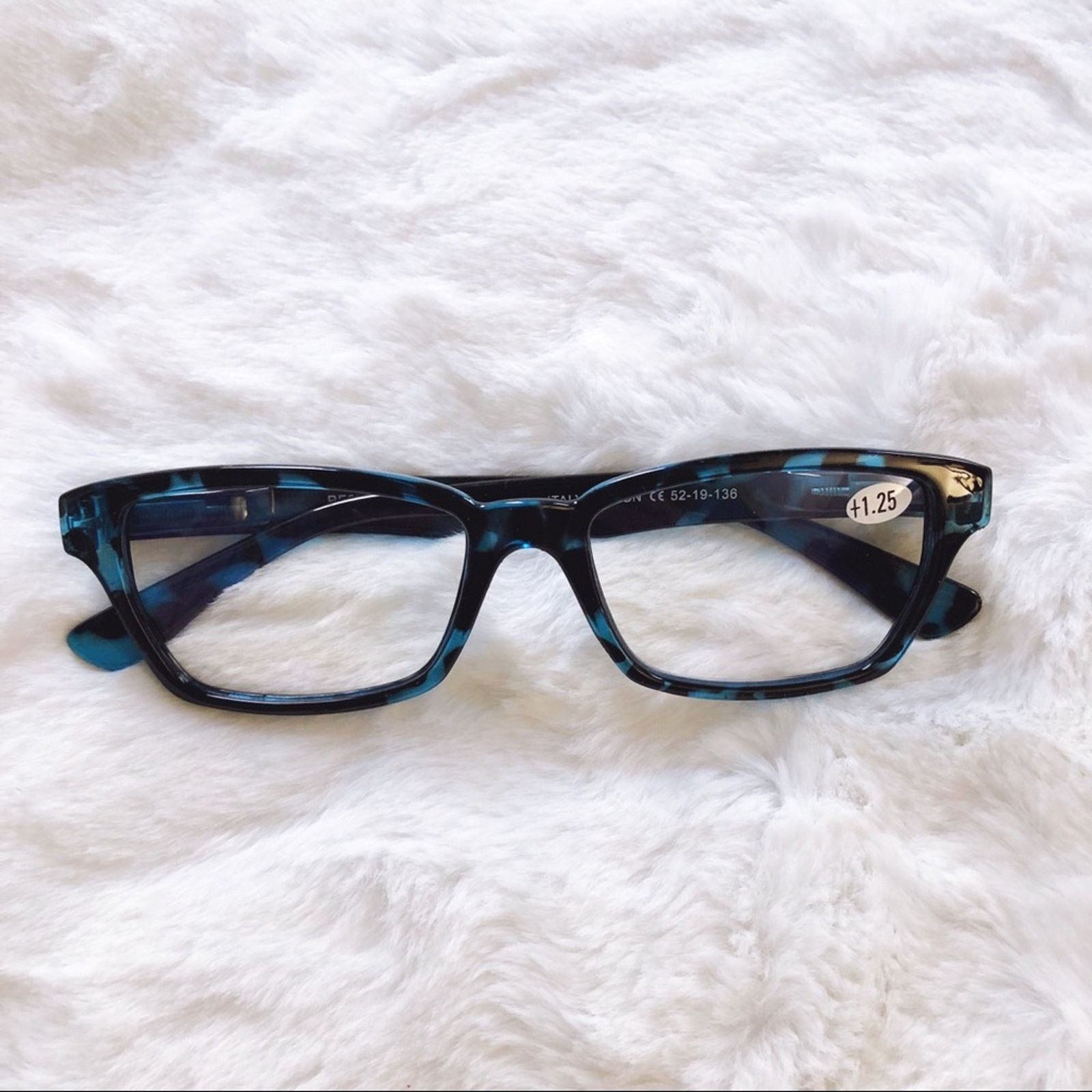 Other Alek Blue Pattern Reader Blue Light Glasses Size ONE SIZE - 4 Thumbnail