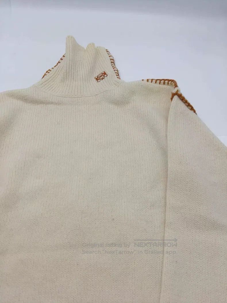 Loewe Loewe High Neck Sweater - Beige, 100% Wool, Classic High N Size M / US 6-8 / IT 42-44 - 2 Thumbnail