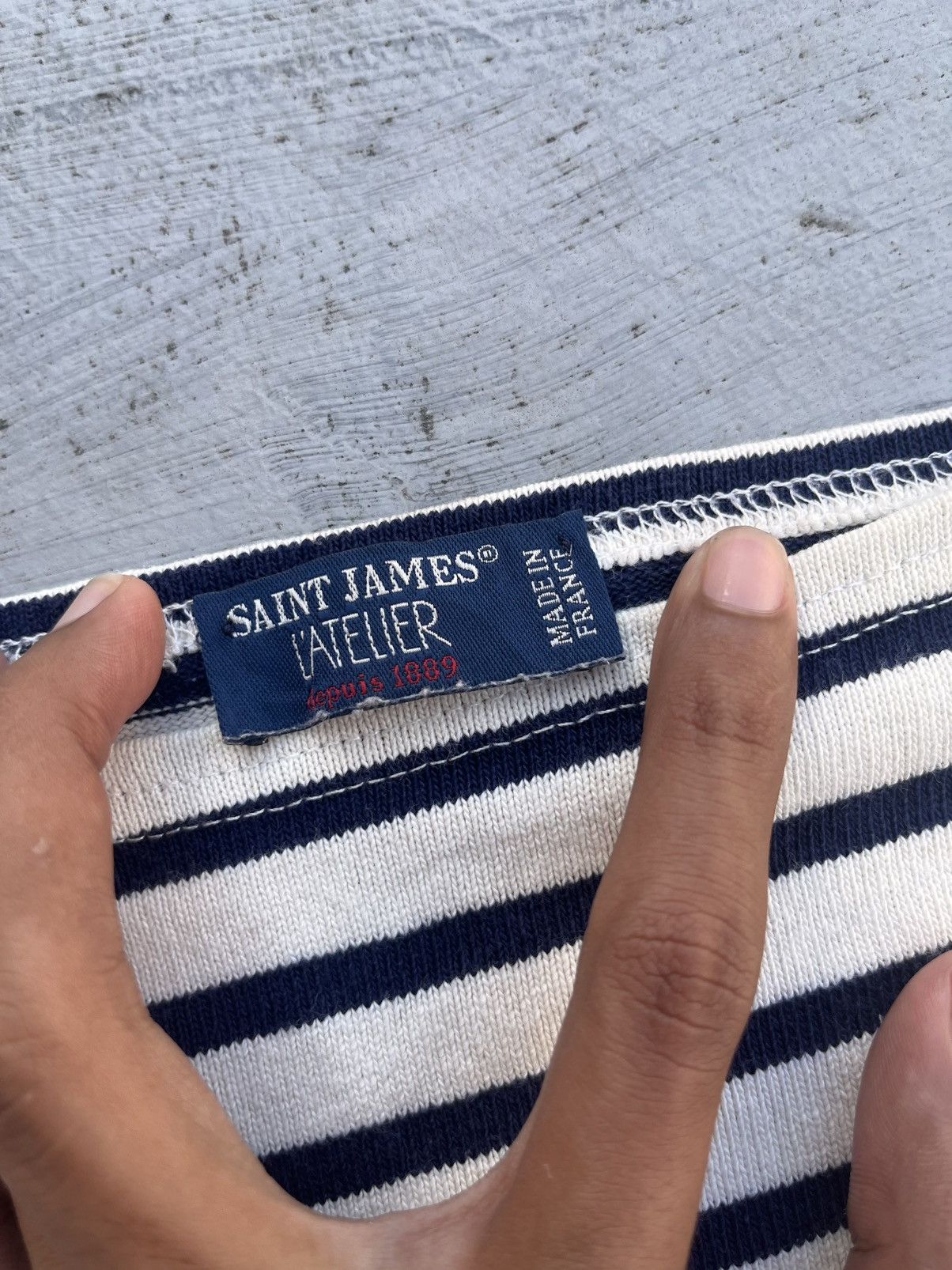 A$AP Rocky × Saint James × Vintage VINTAGE SAINT JAMES ASAP ROCKY STRIPE LONGLSEVEE Size US S / EU 44-46 / 1 - 3 Thumbnail
