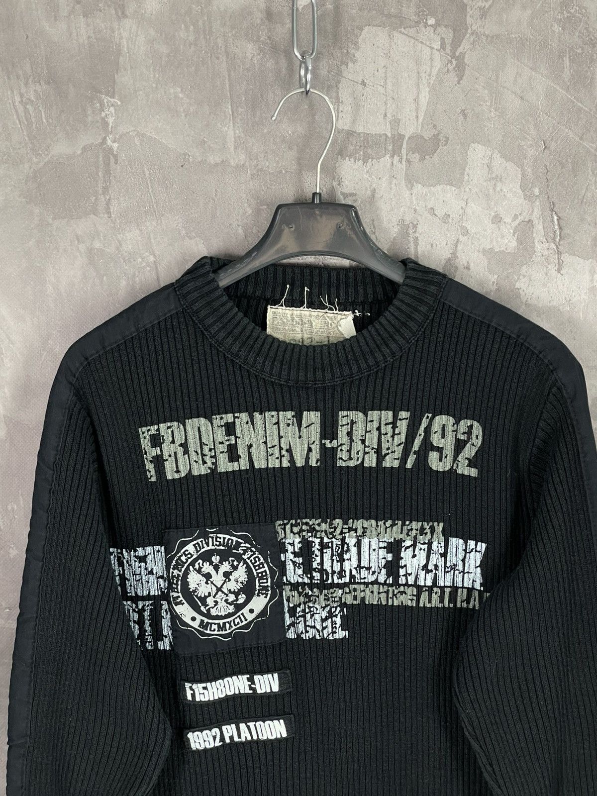 20471120 × Diesel × Japanese Brand Vintage Abstract Y2K Diesel Style Grunge 3D Sweater Size US L / EU 52-54 / 3 - 7 Thumbnail